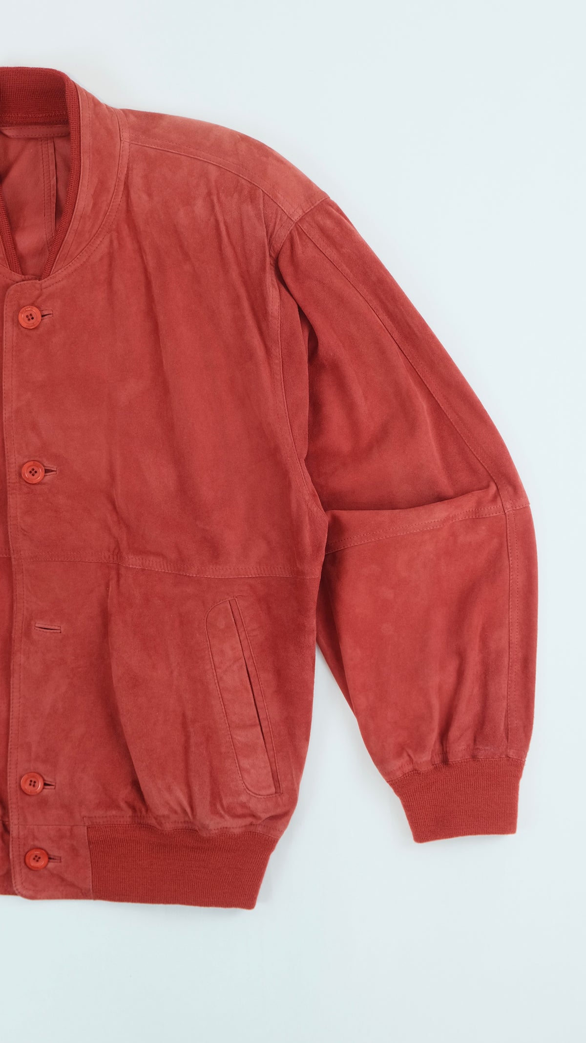 80s Suede bomber jacket S