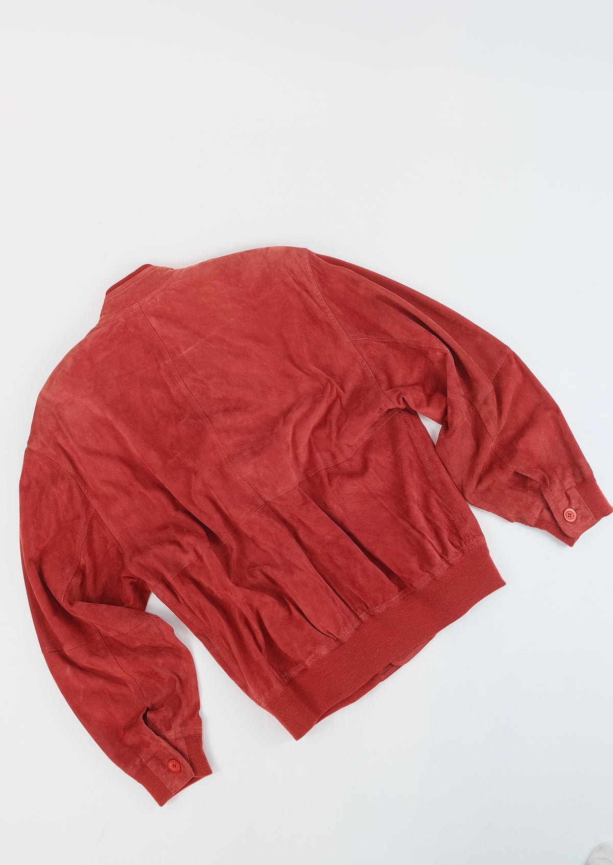 80s Suede bomber jacket S