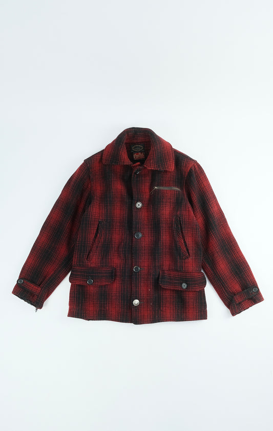 50s PennRich buffalo plaid jacket M