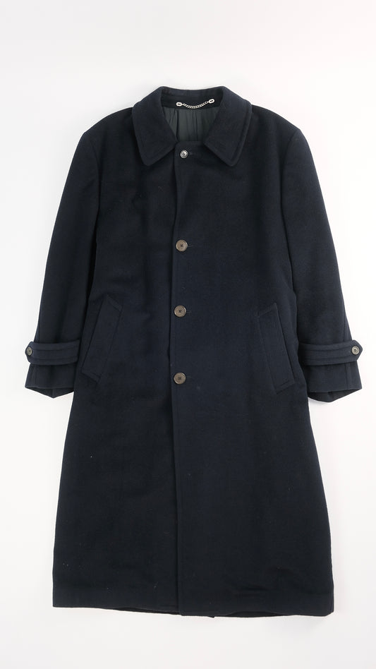 80s Gianfranco Ferre cashmere Navy coat M