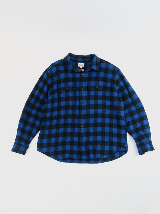 80s buffalo plaid Overshirt XL