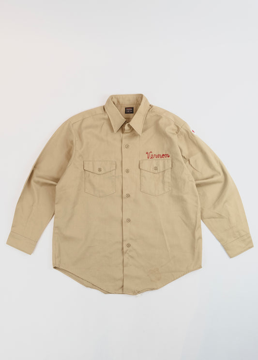 50s Chetopa Lee Prest wool shirt M