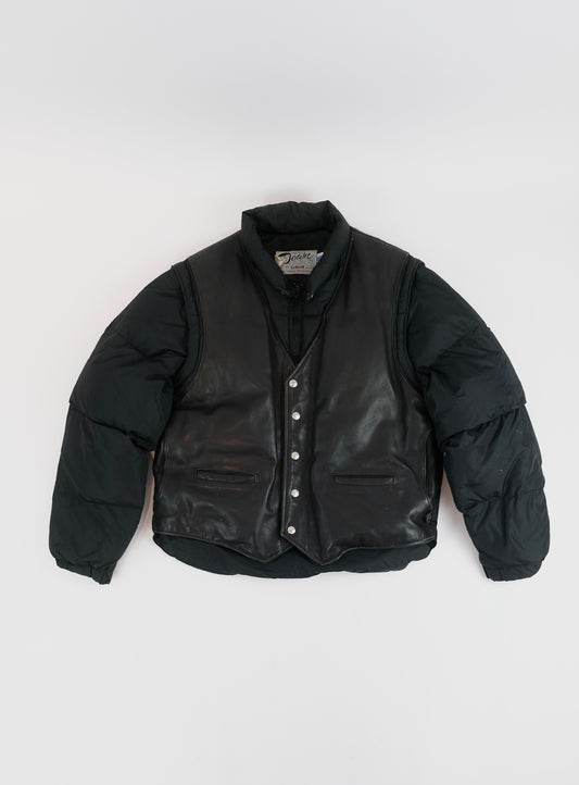 70s Schott down puffer jacket L