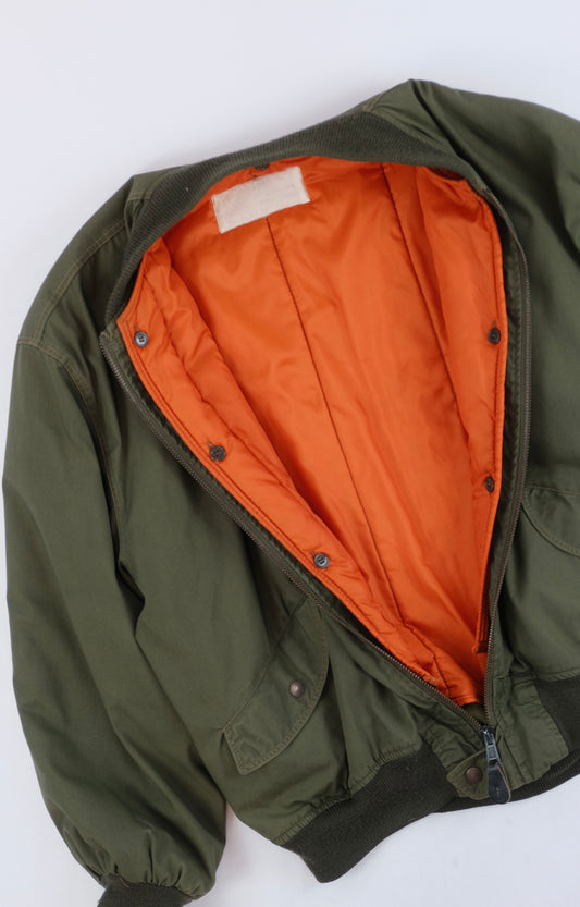 80s MA-1 bomber jacket XL