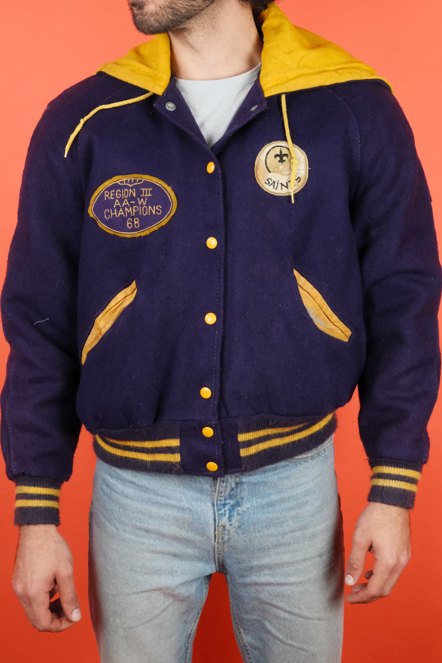 De Long Varsity Jacket '68 'L' - vintage clothing clochard92.com