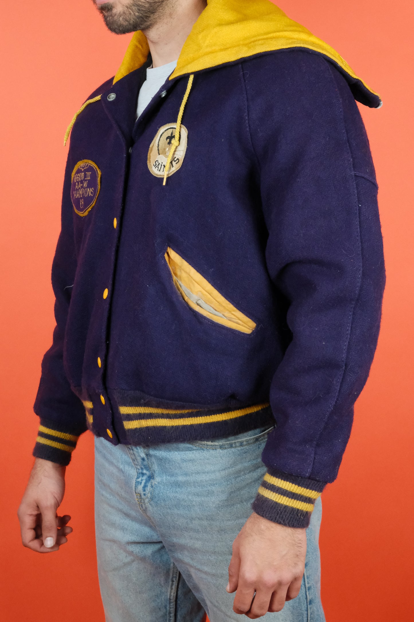 De Long Varsity Jacket '68 'L' - vintage clothing clochard92.com