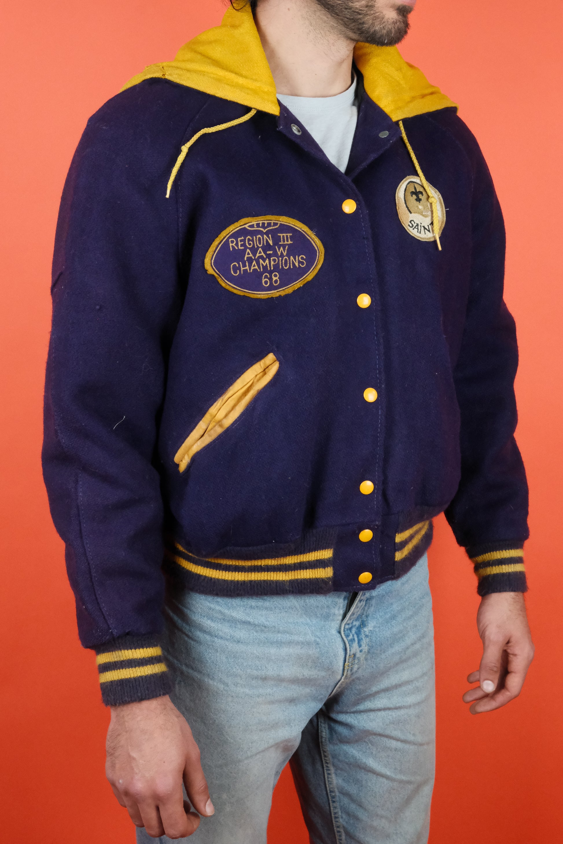 De Long Varsity Jacket '68 'L' - vintage clothing clochard92.com
