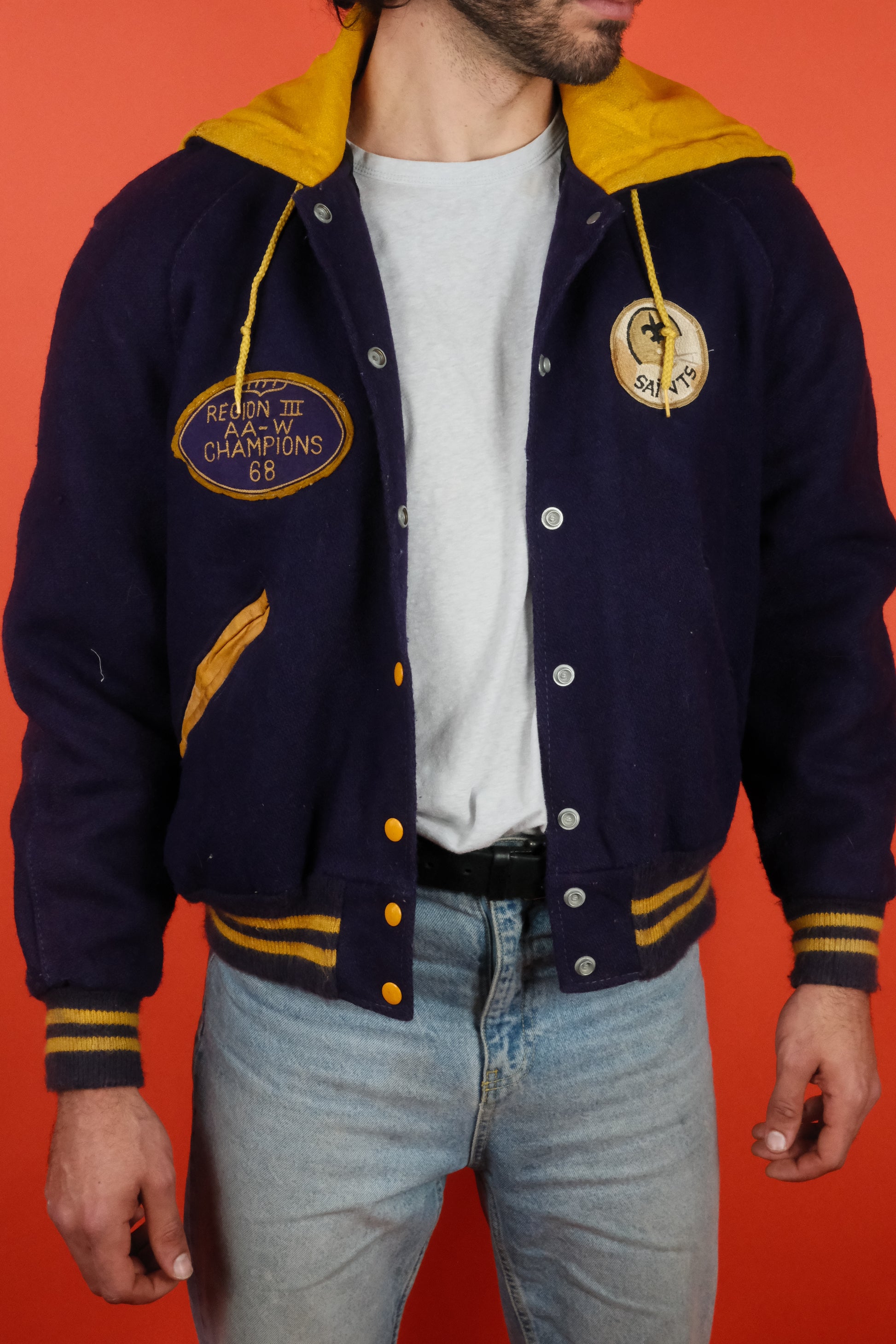 De Long Varsity Jacket '68 'L' - vintage clothing clochard92.com