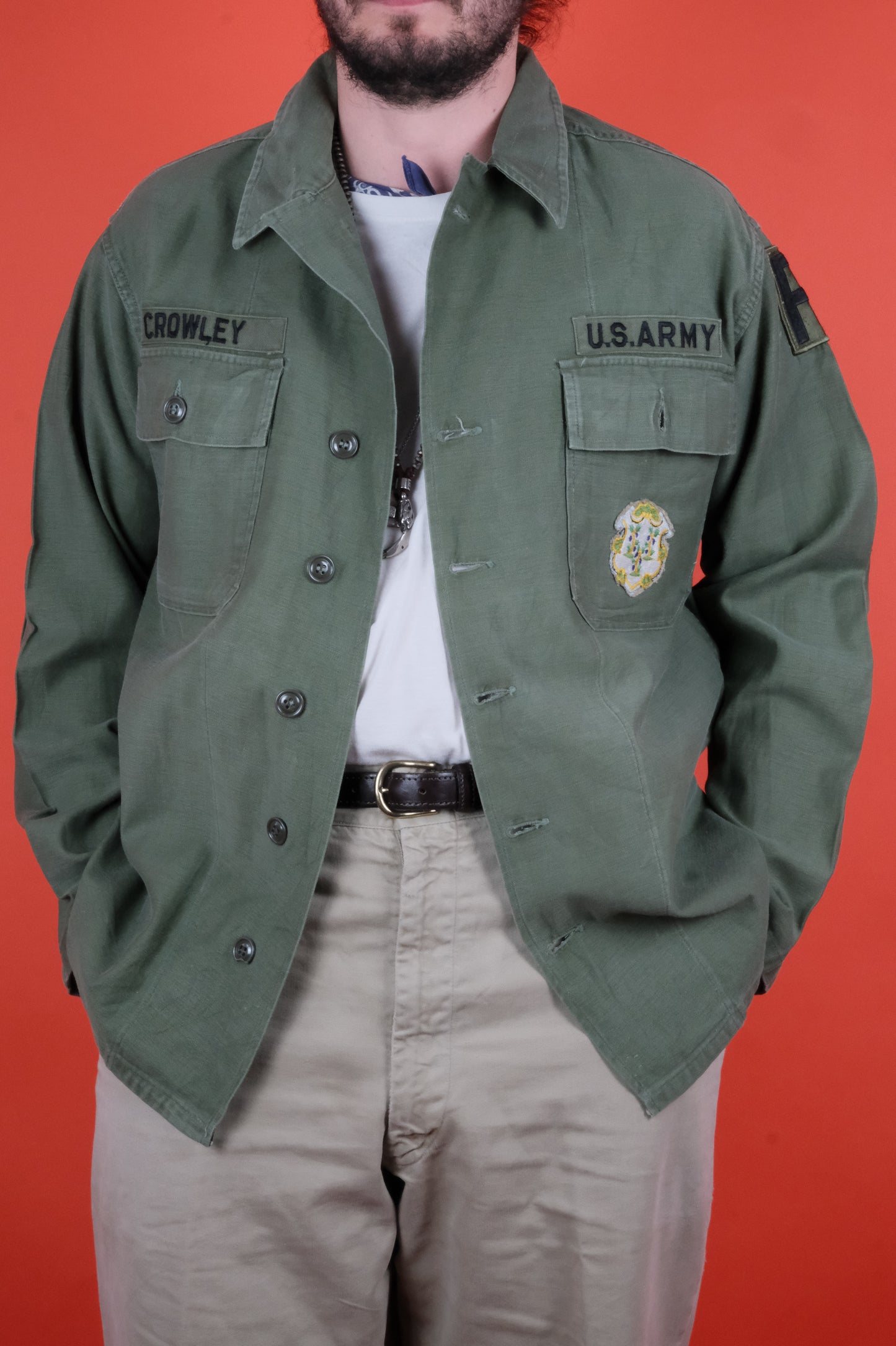 US Army OG-107 Shirt  - vintage clothing clochard92.com