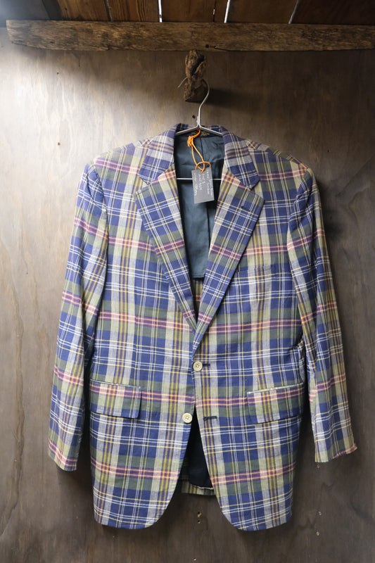 Vintage 60s Brooks Brothers suit checkered jacket S