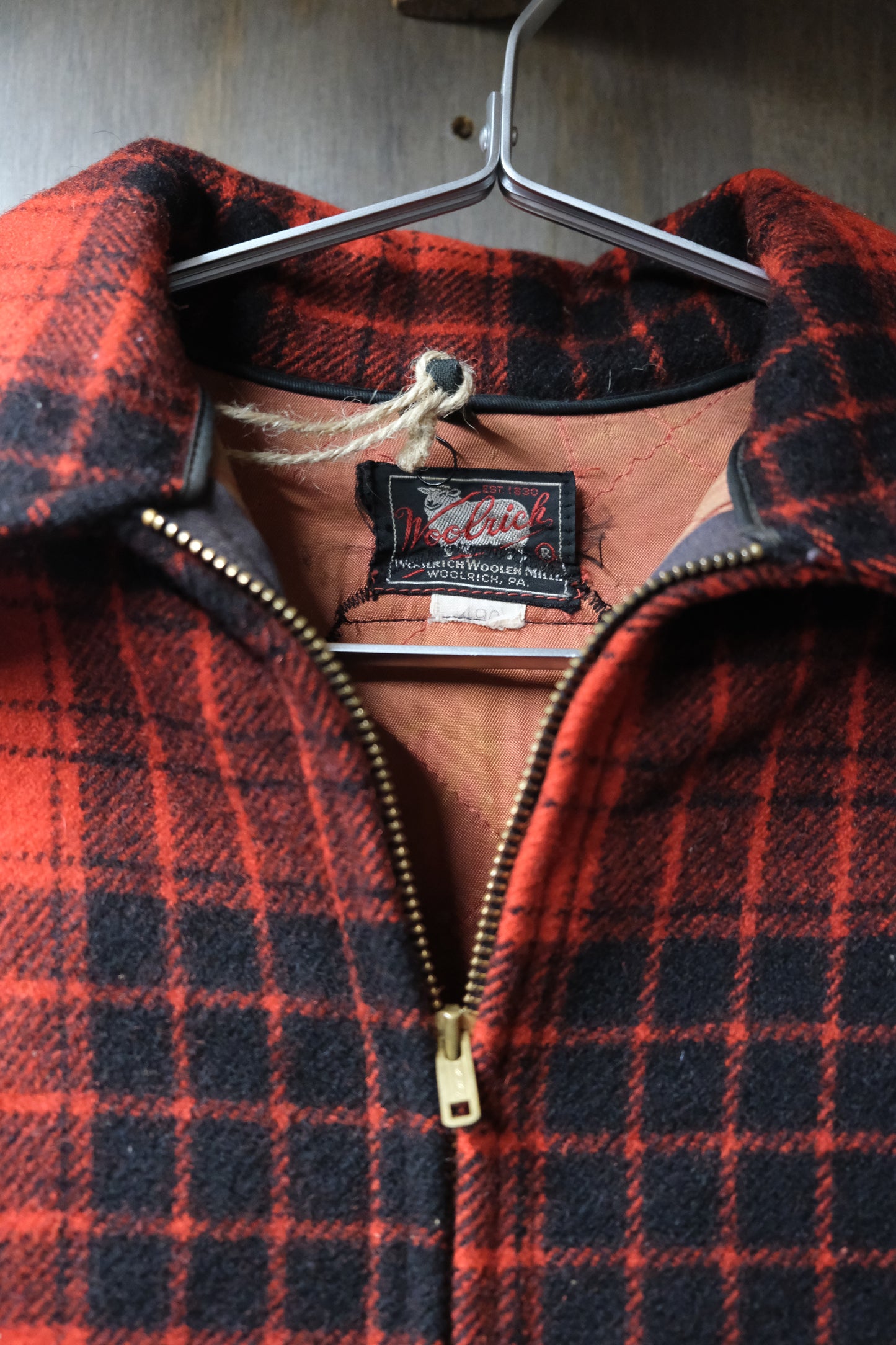 Vintage 1940s Woolrich hunting buffalo plaid jacket XS