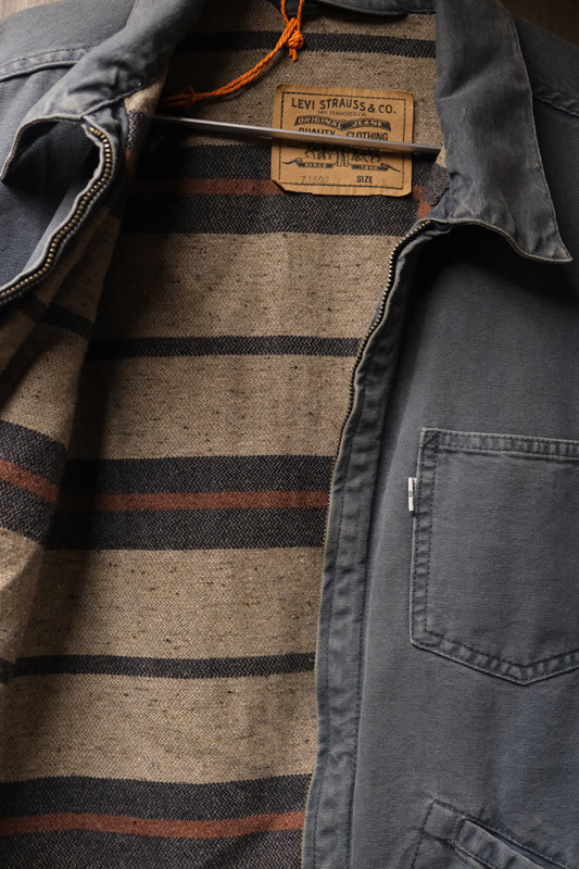 Vintage Levi's denim chore zip jacket M/L
