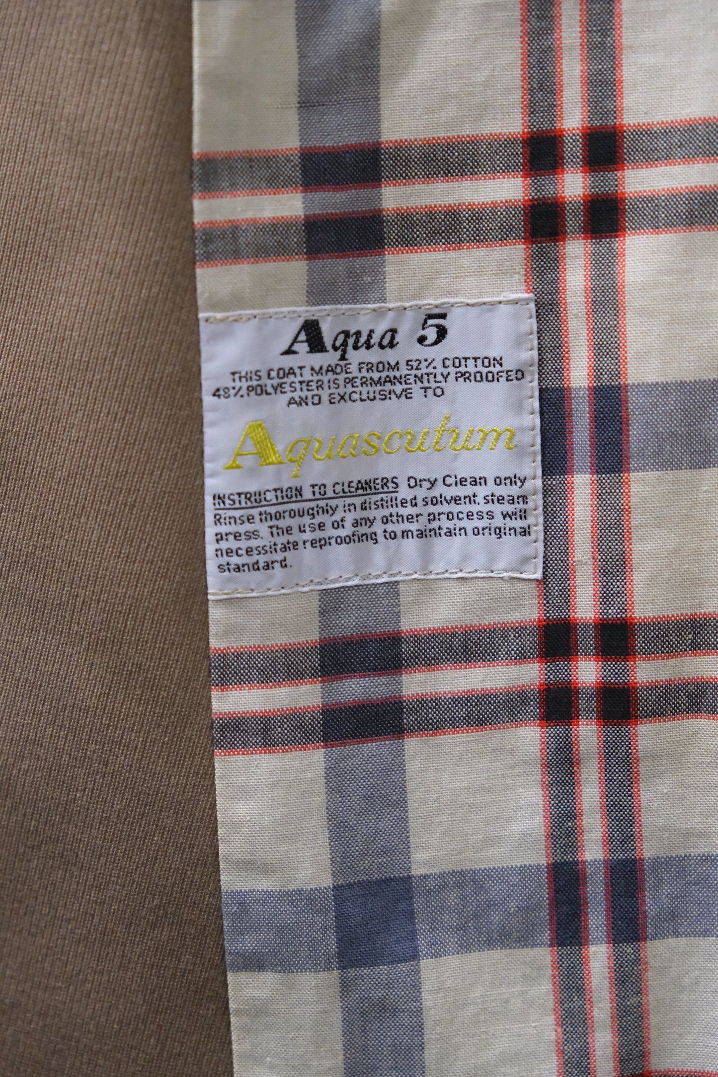 Vintage Acquascutum Trench coat M