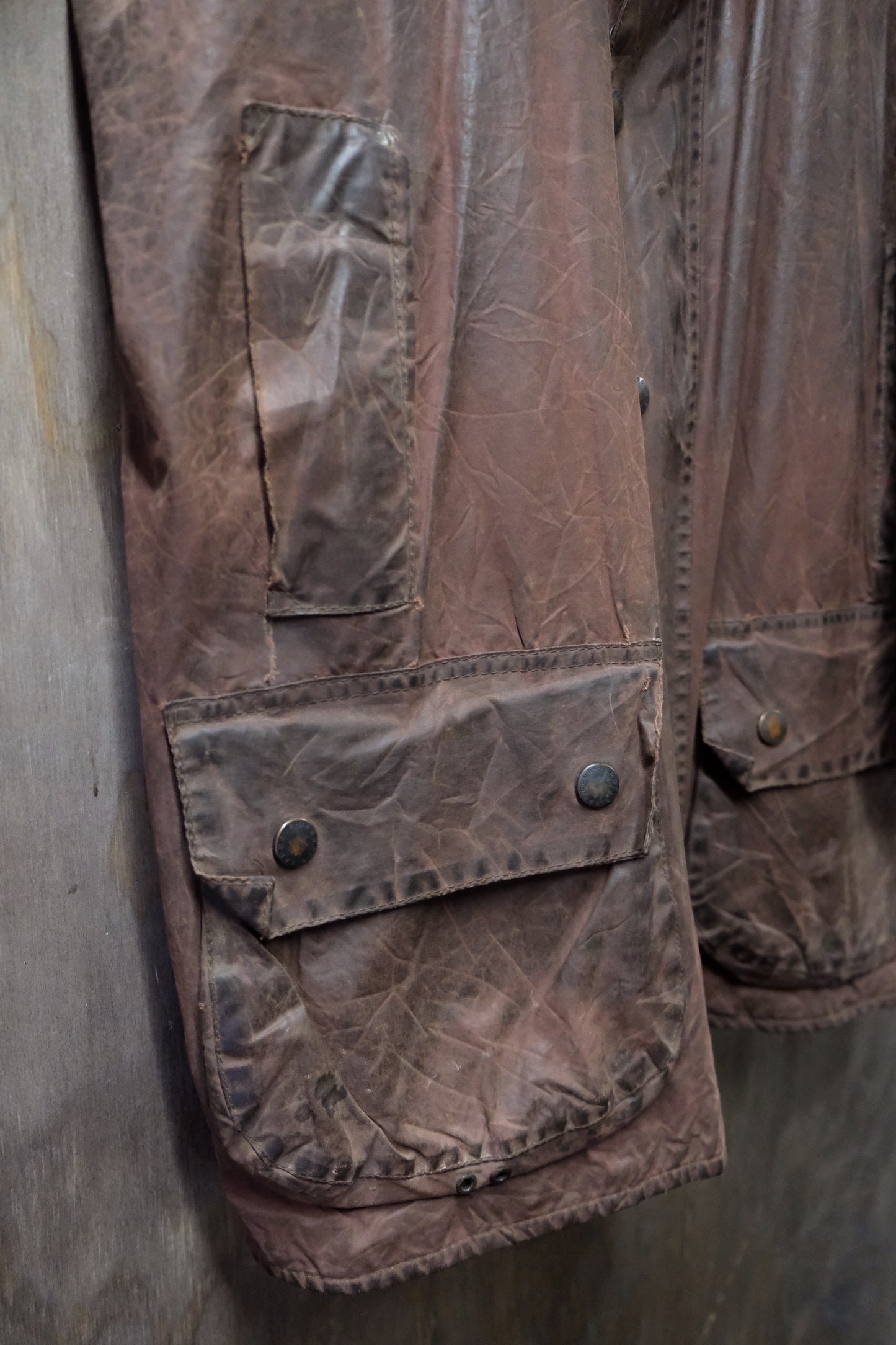 Vintage waxed Barbour Beaufort jacket XL