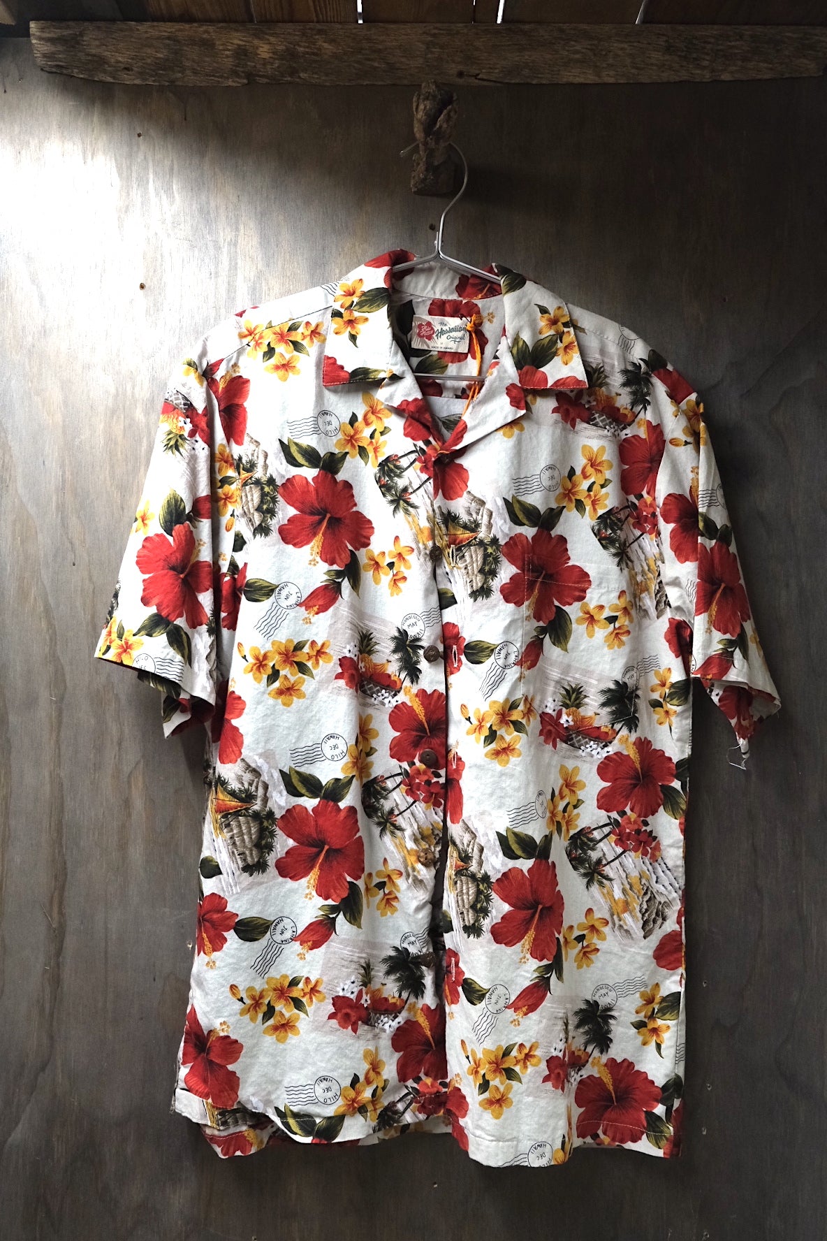 Original 80s Hawaiian shirt L