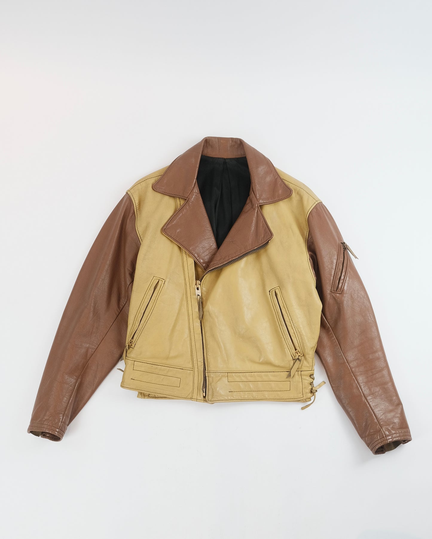 RARE 60s Langlitz Leather two-tone jacket M