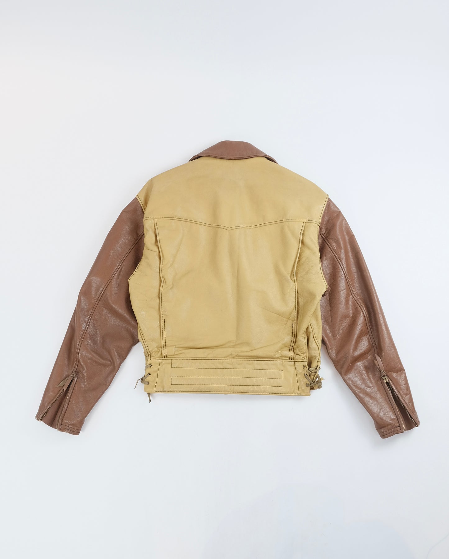 RARE 60s Langlitz Leather two-tone jacket M