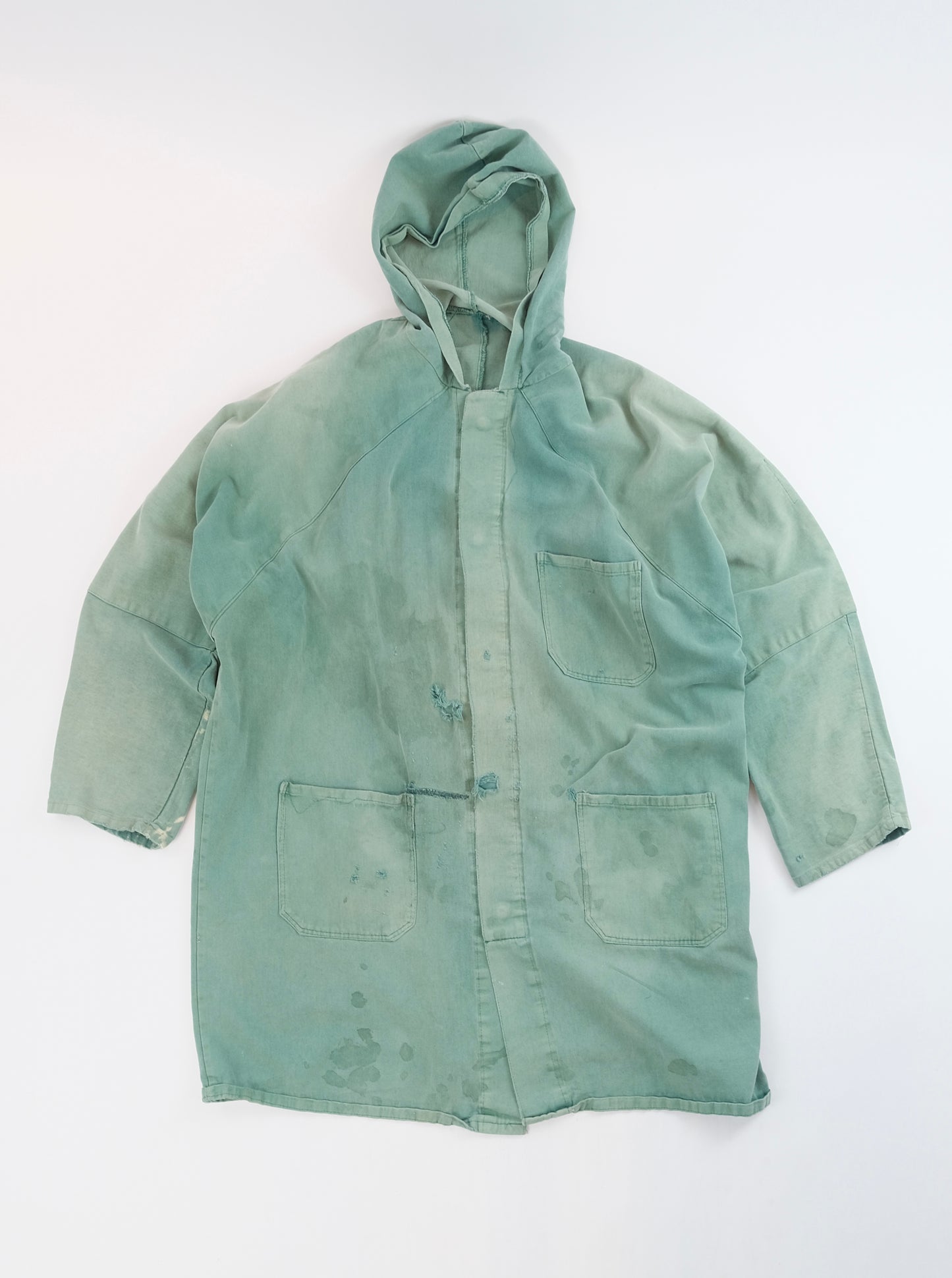 1960s Work long hooded jacket L
