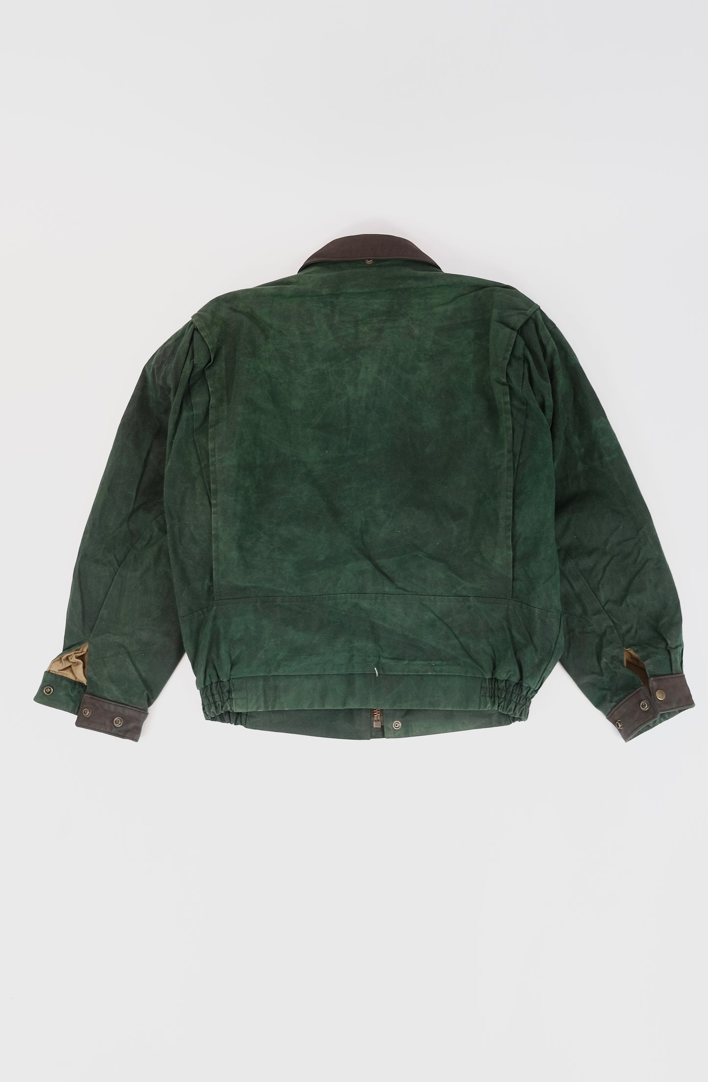 80s Waxed green jacket M
