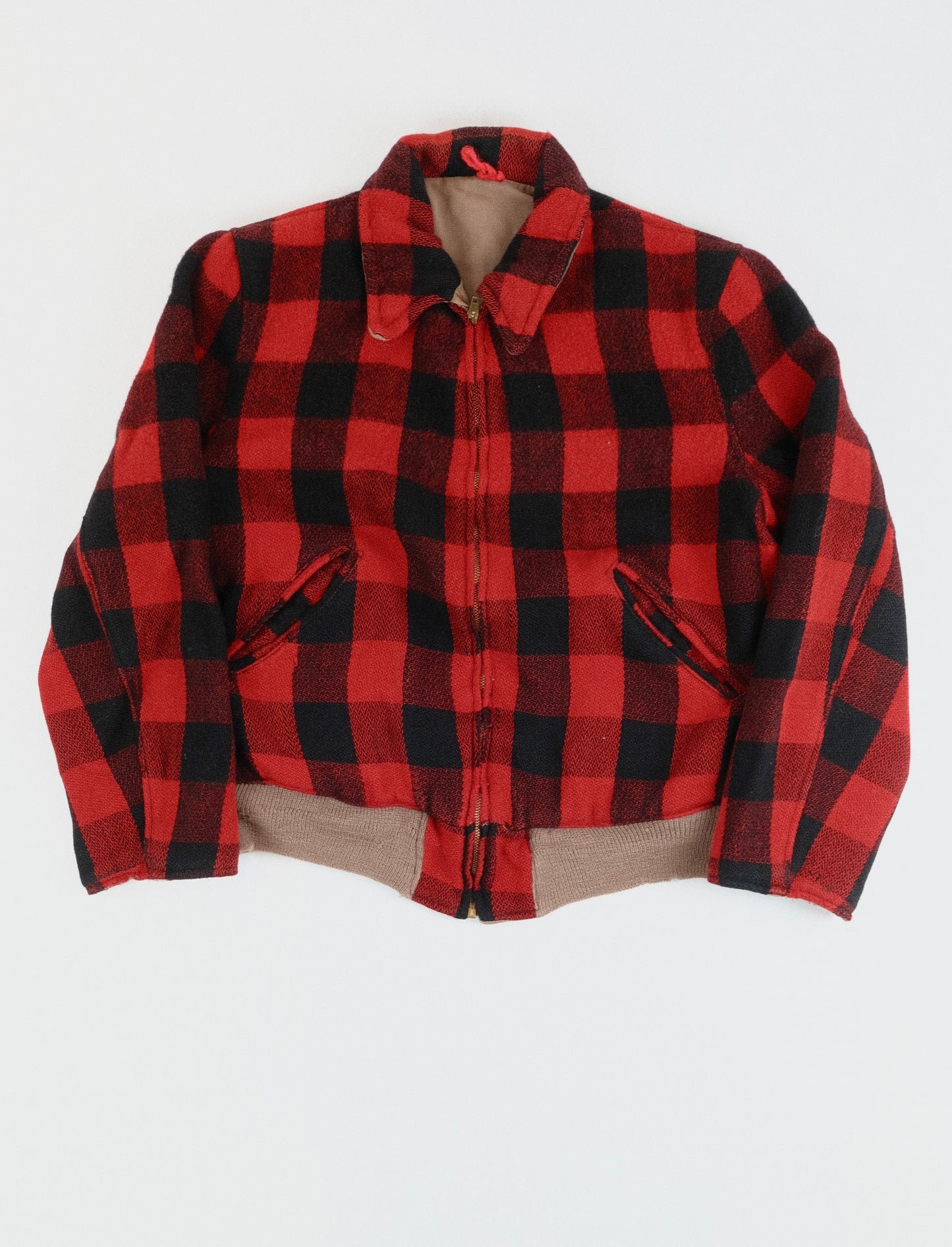Buffalo Plaid wool bomber M