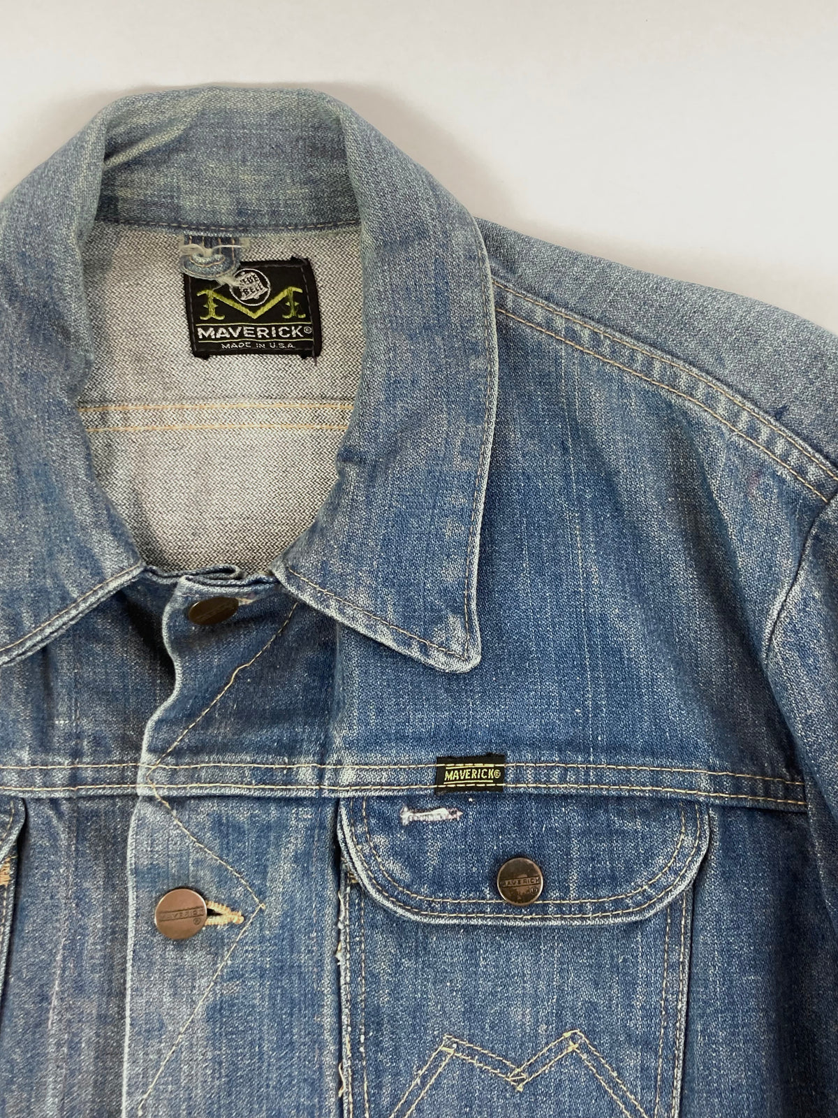 60s Maverick Blue bell denim jacket S