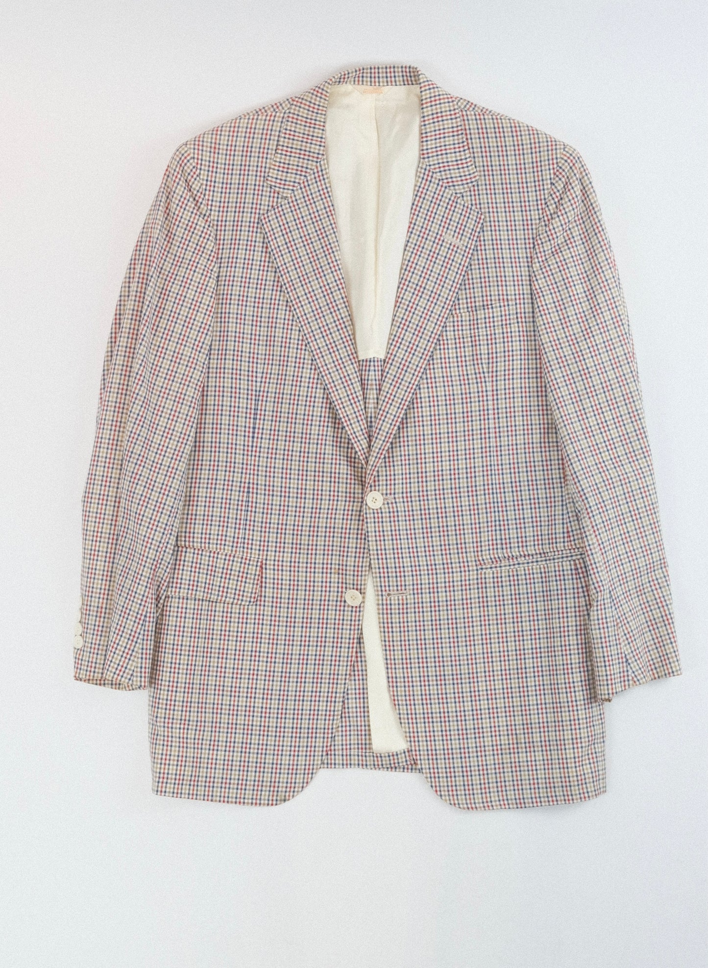 1970s Made in USA checkered jacket M