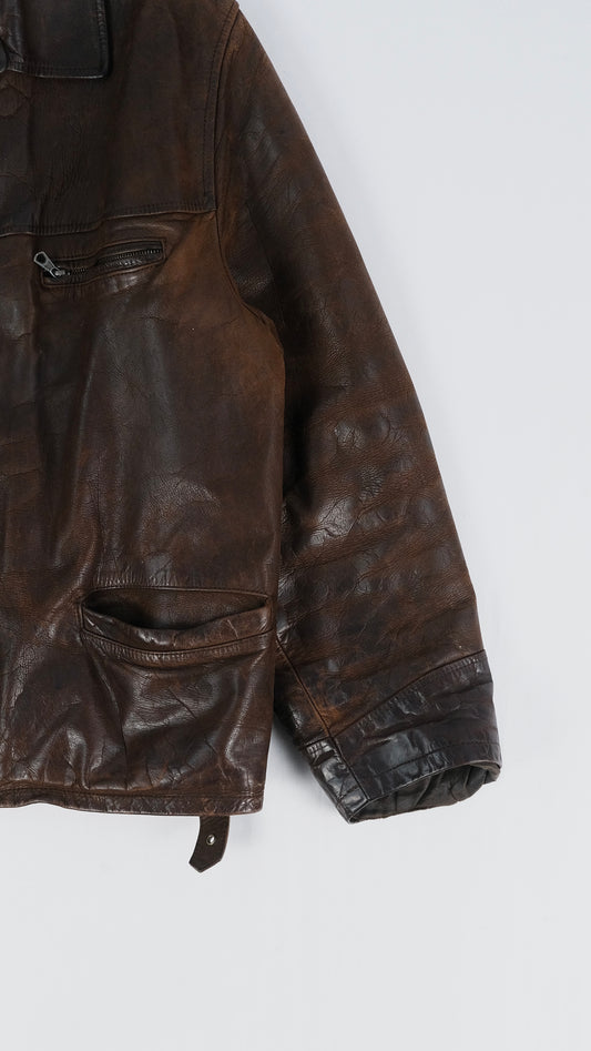 Vintage leather jacket L