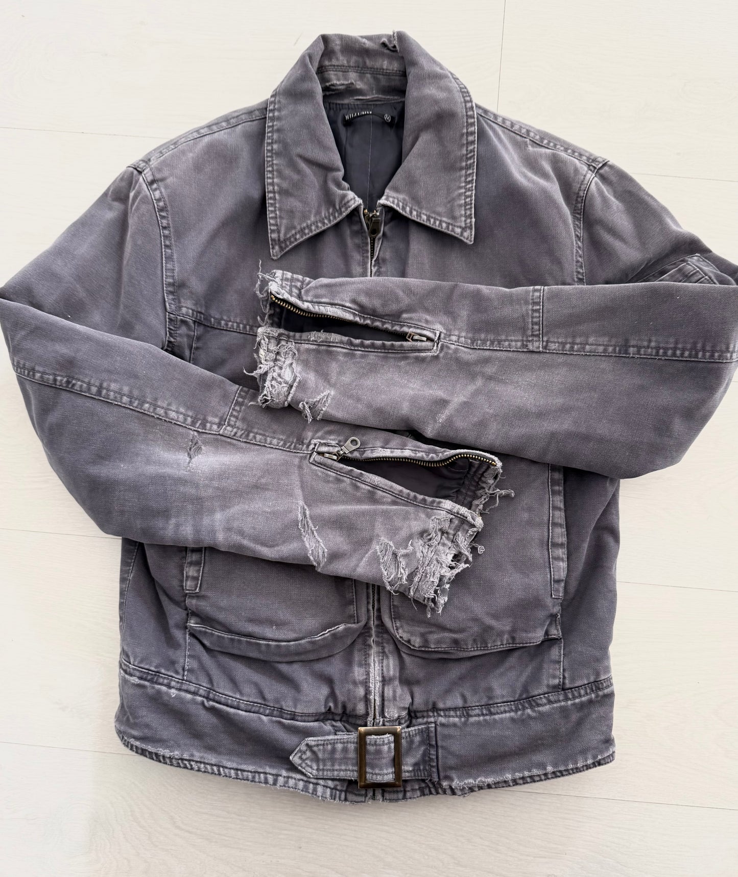 Giacca da lavoro effetto invecchiato taglia M