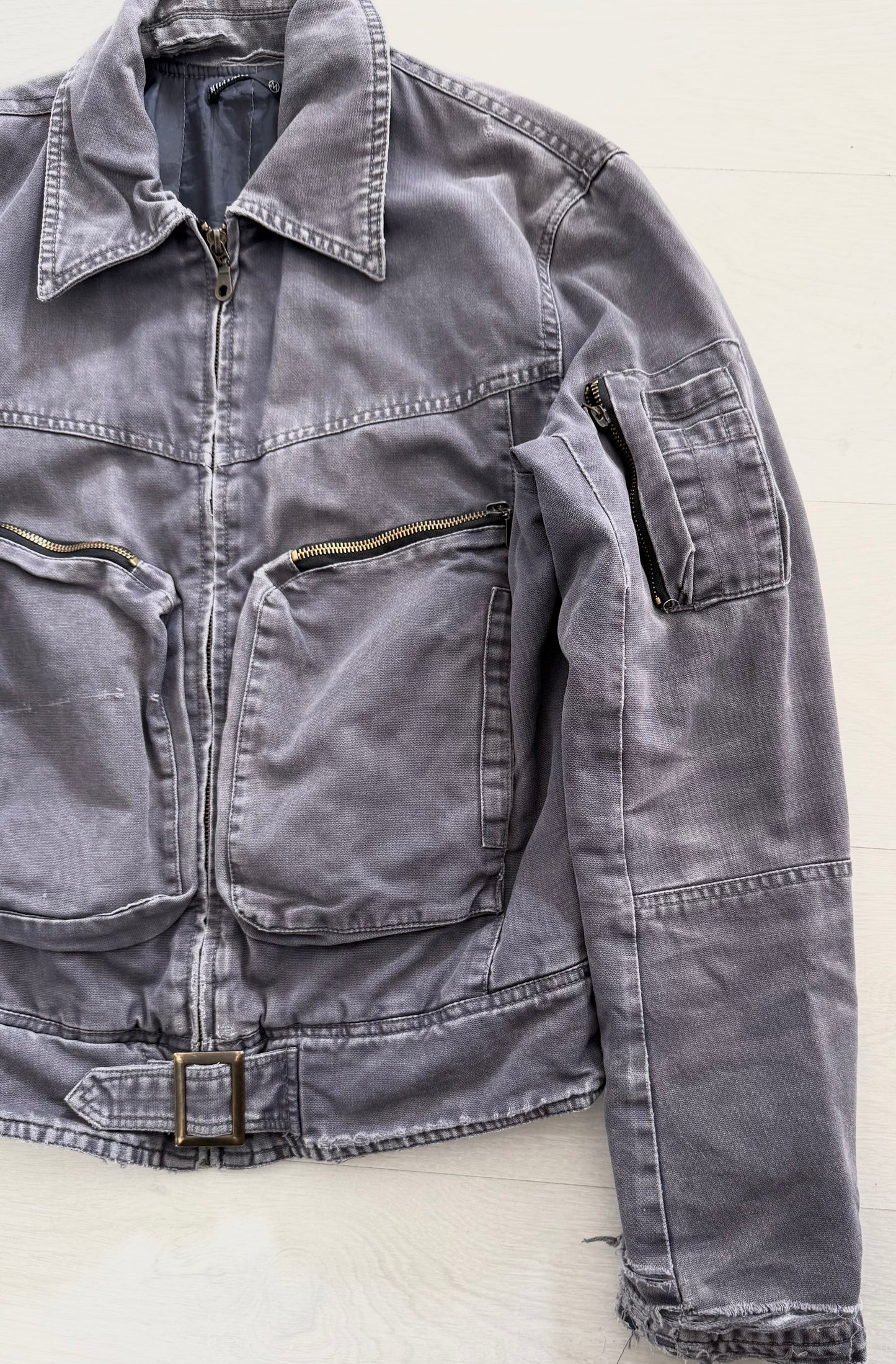 Giacca da lavoro effetto invecchiato taglia M