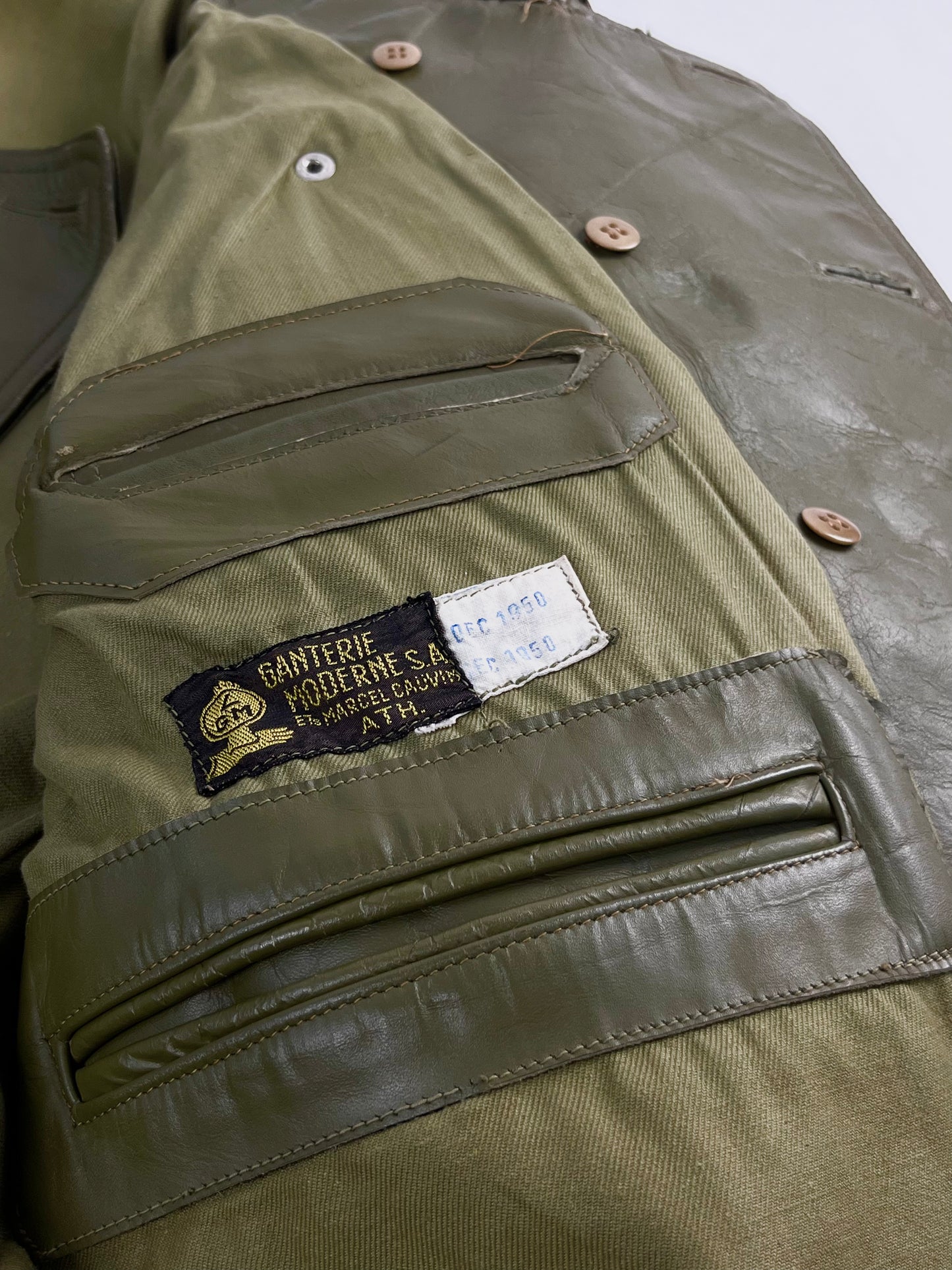 50s Belgian dispatch rider leather jacket