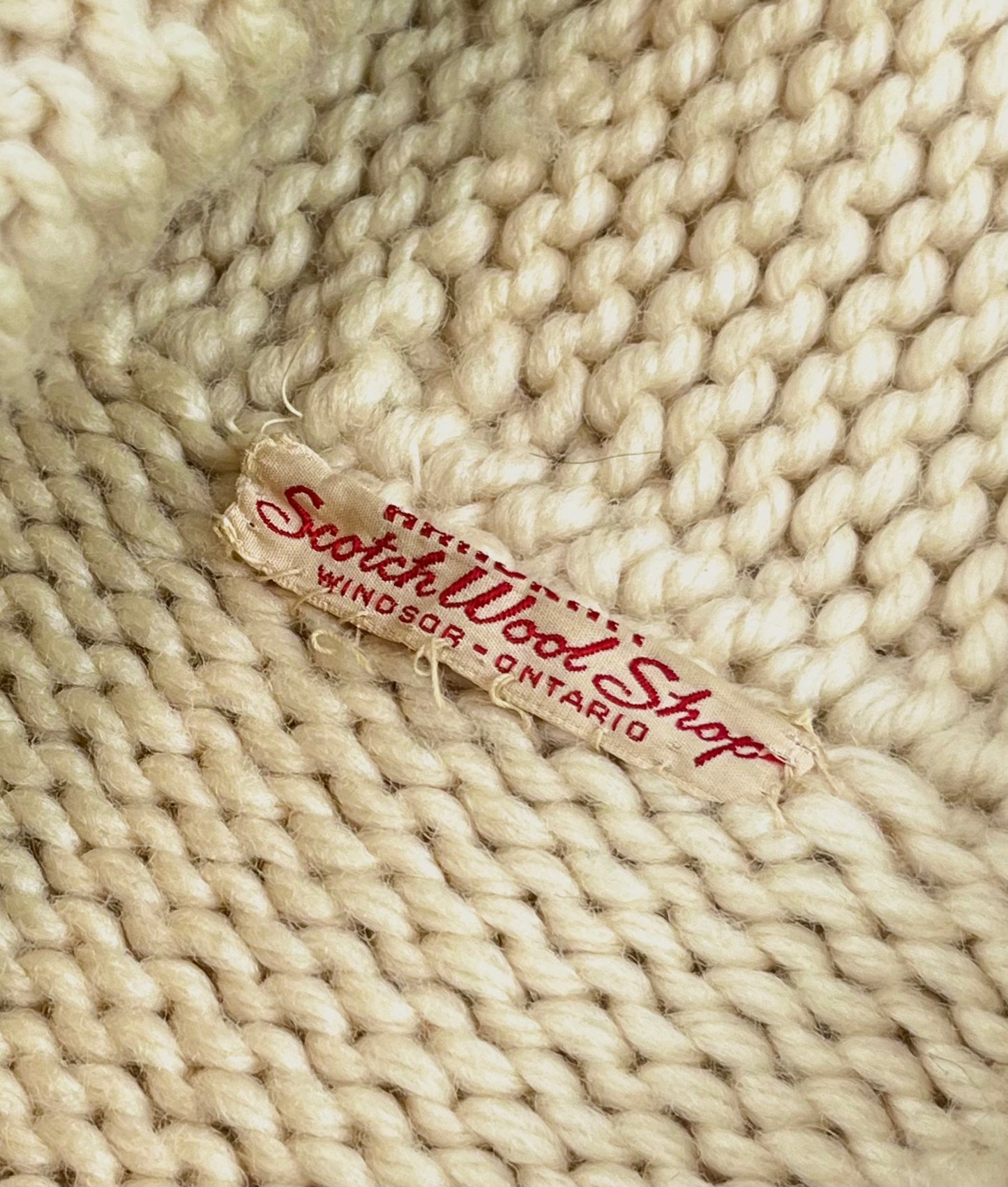 50s Shawl Cowichan cardigan M