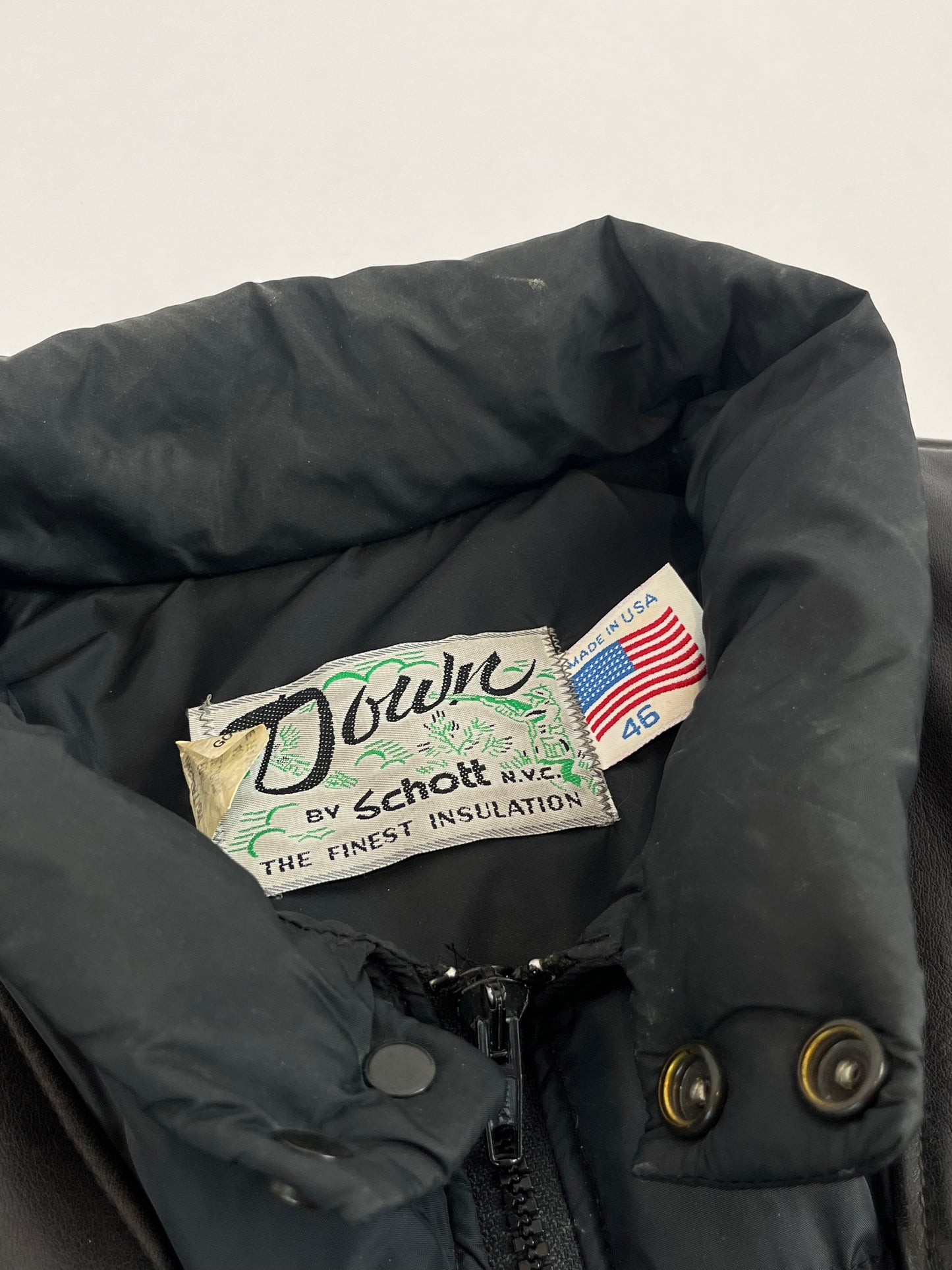 70s Schott down puffer jacket L