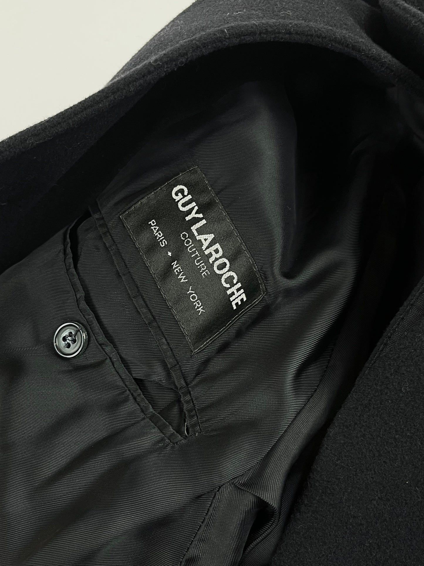 80s Guy LaRoche cashmere coat L