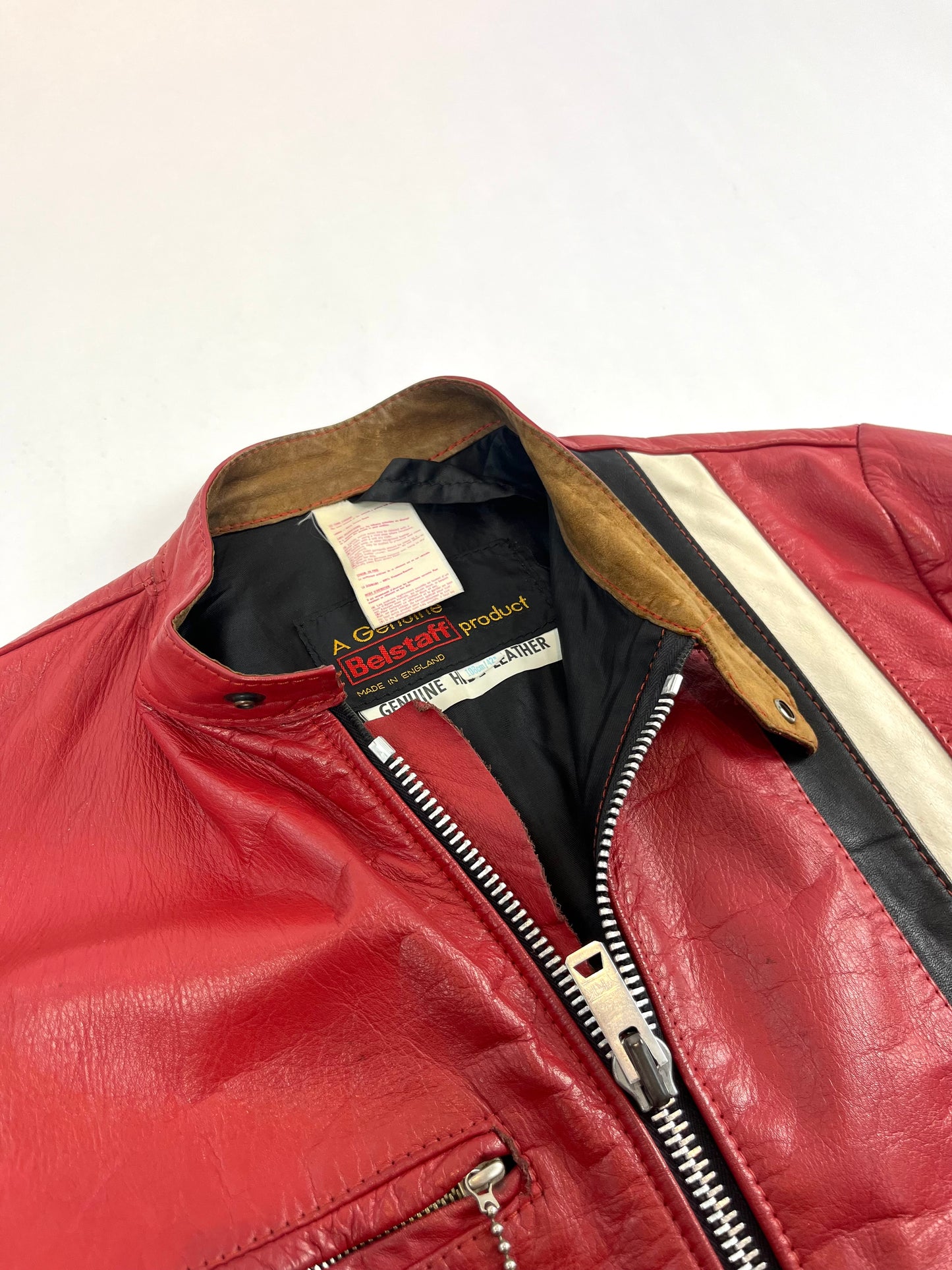 70s Belstaff Leather racing jacket M