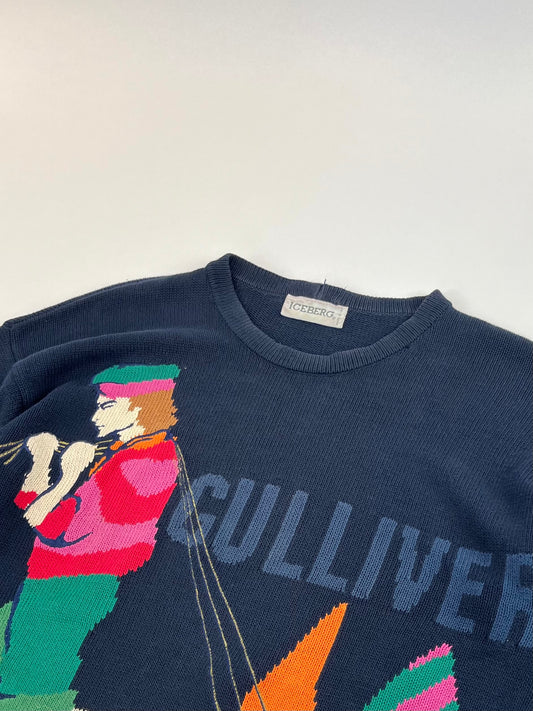 80s Iceberg knitted Sweater L
