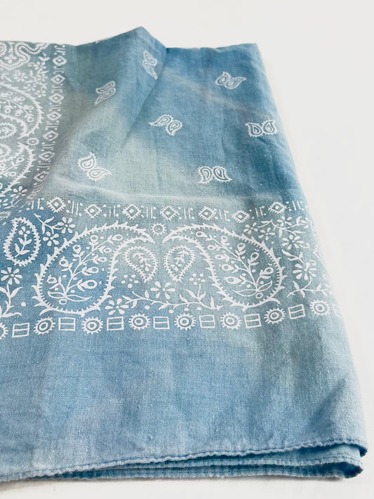 Vintage Light blue bandana