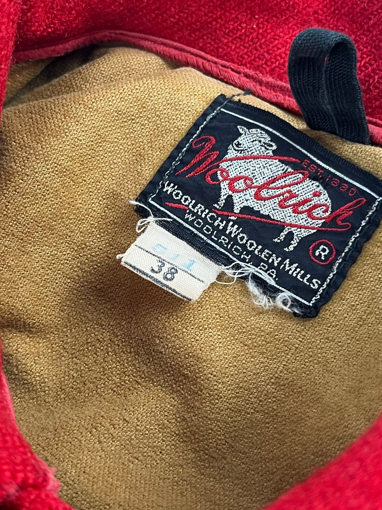 Giacca da caccia Woolrich anni '50 in lana L