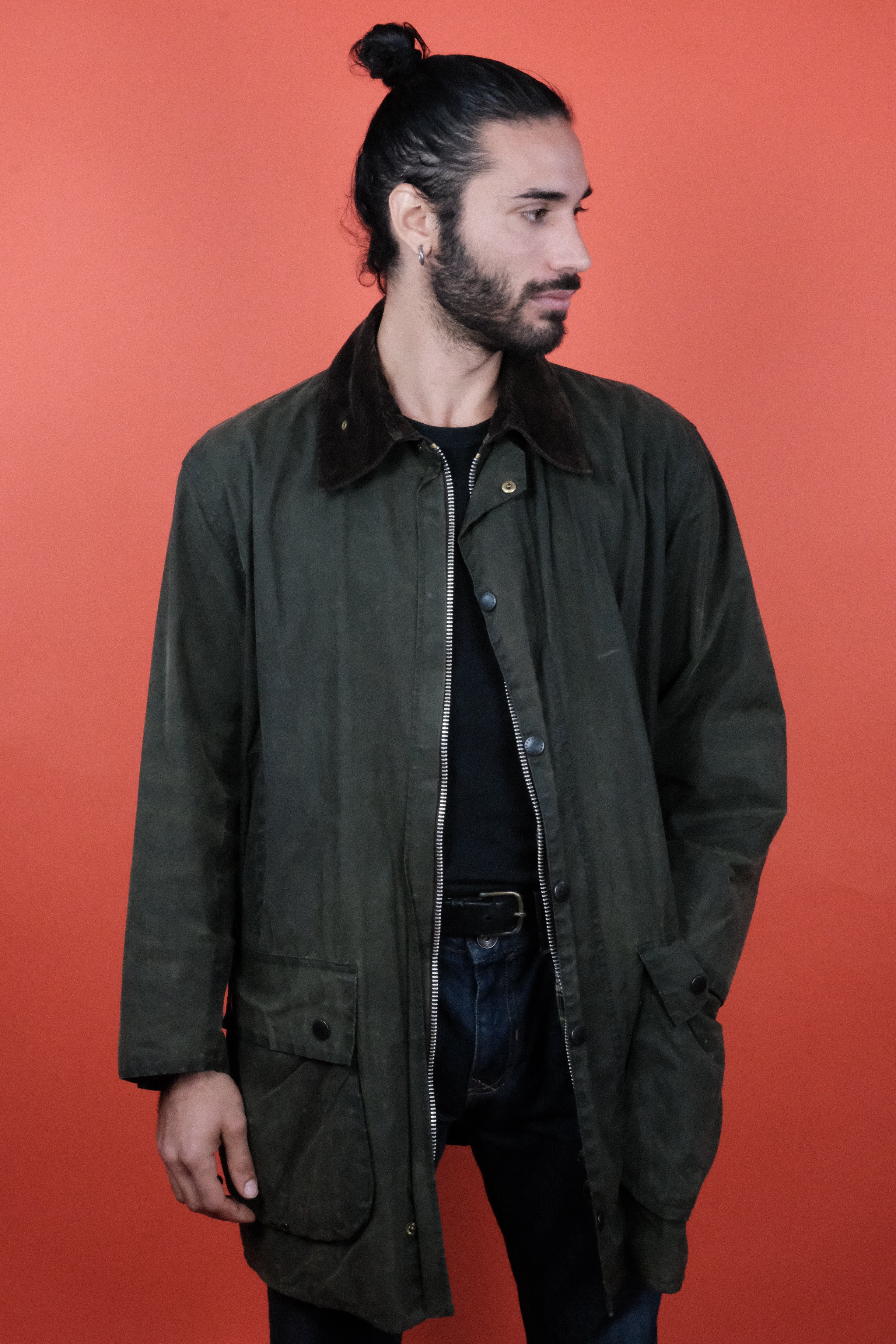 Barbour Border Jacket 'C44' Green ~ Vintage Store Clochard92.com