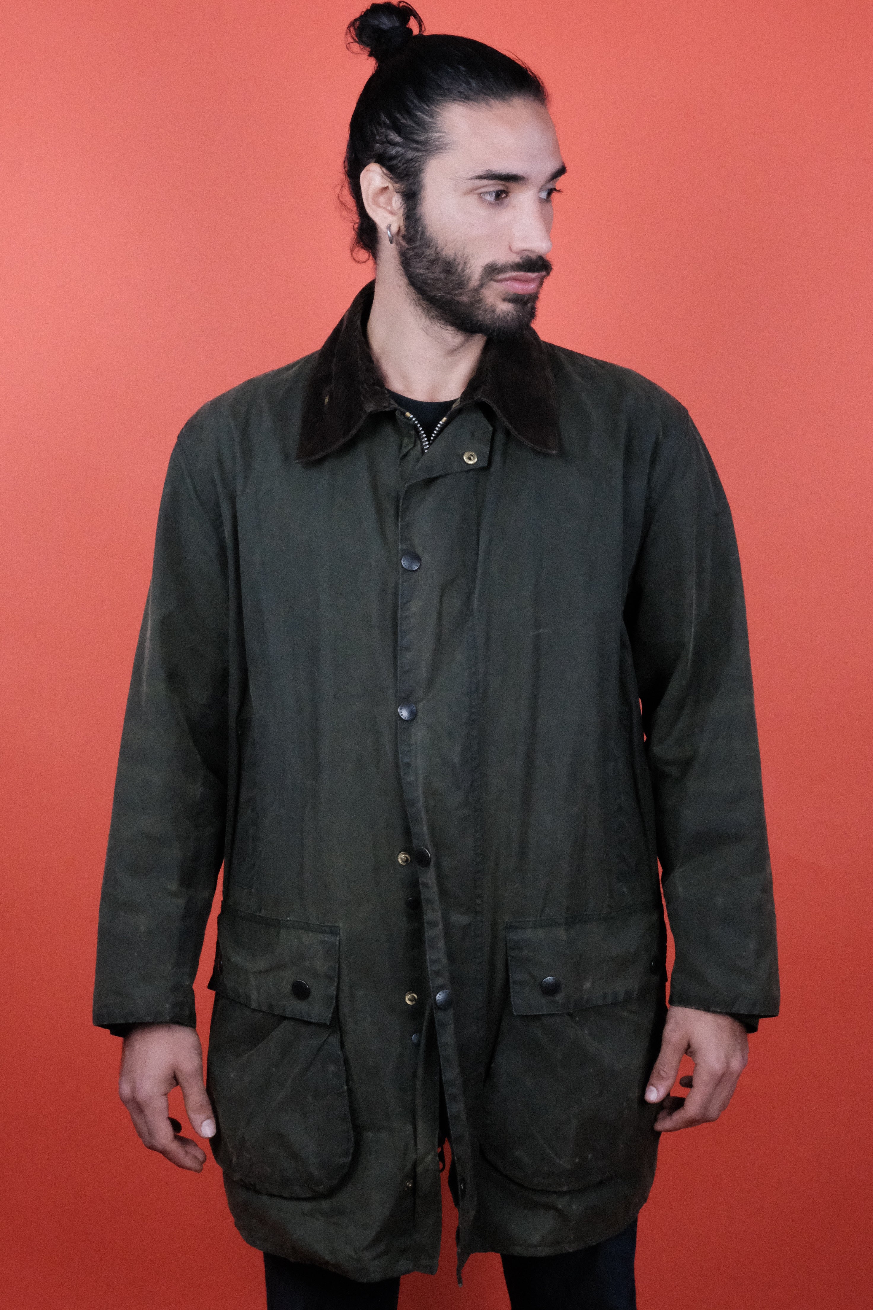 Jacket Border Barbour Border Jacket 'C44' Green ~ Vintage Store Clochard92.com