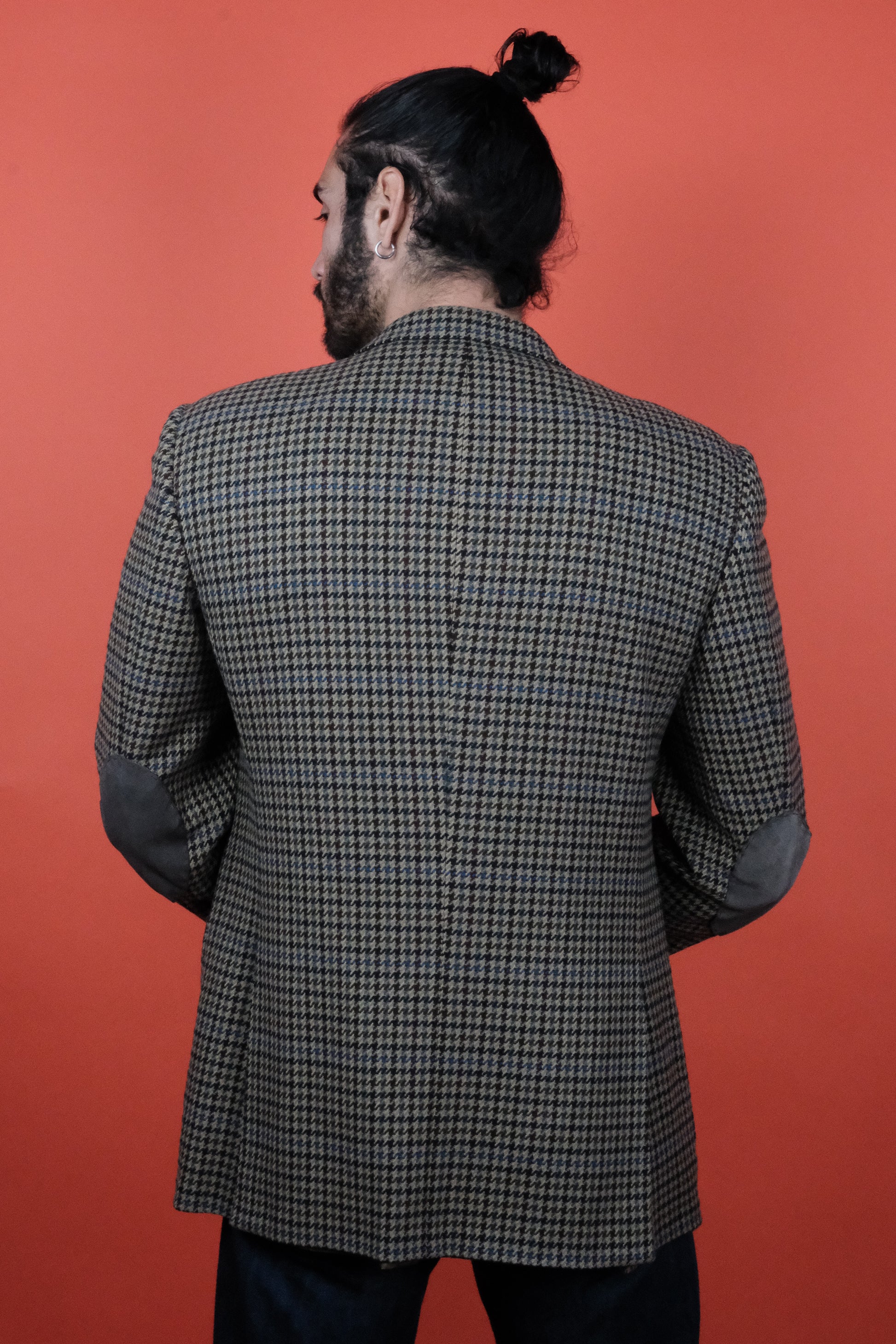 Burberrys' Wool&Cashmere Houndstooth Pattern Blazer - vintage clothing clochard92.com