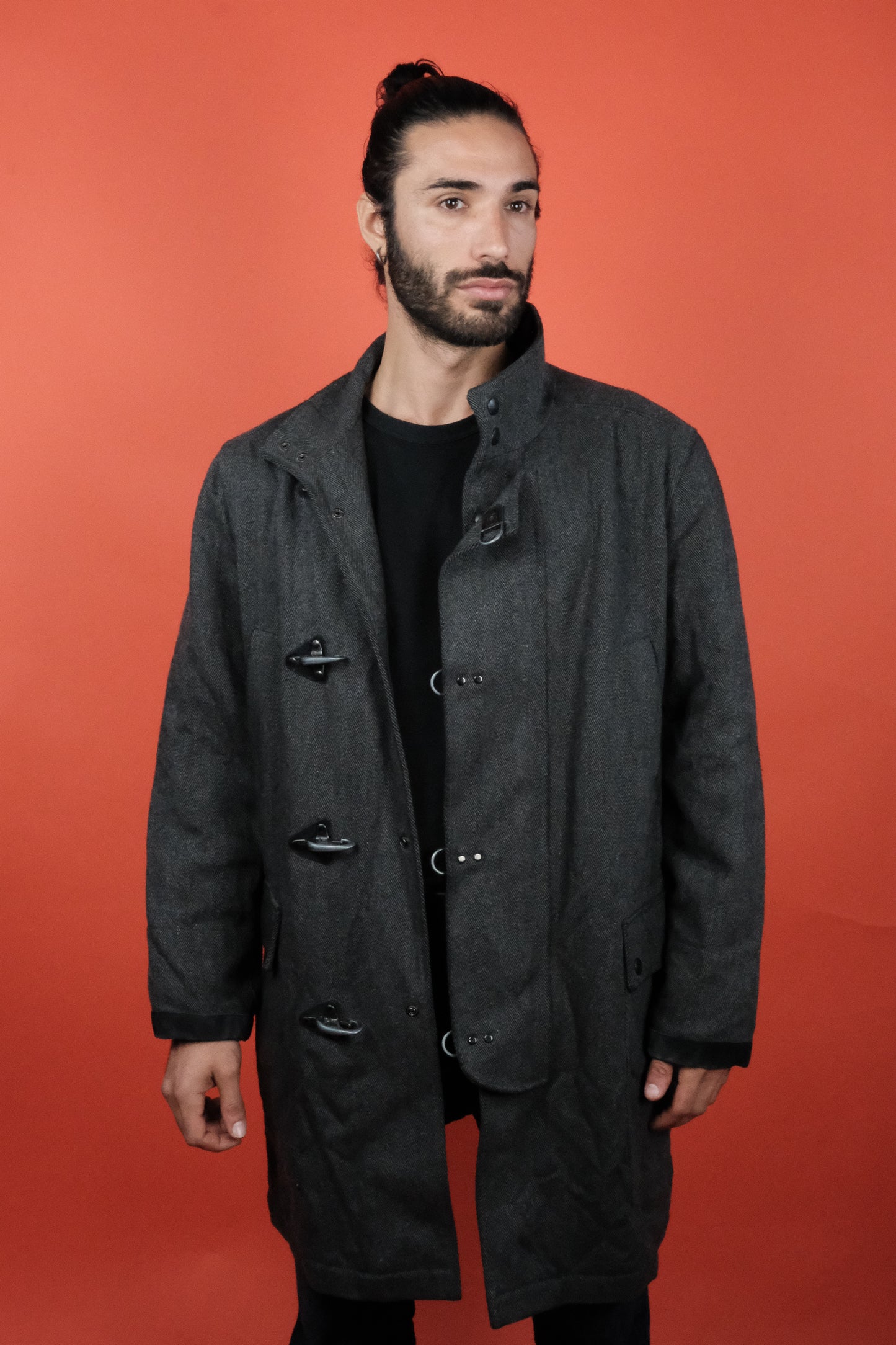 FAY 4 Hooks Wool Coat 'XL' - vintage clothing clochard92.com