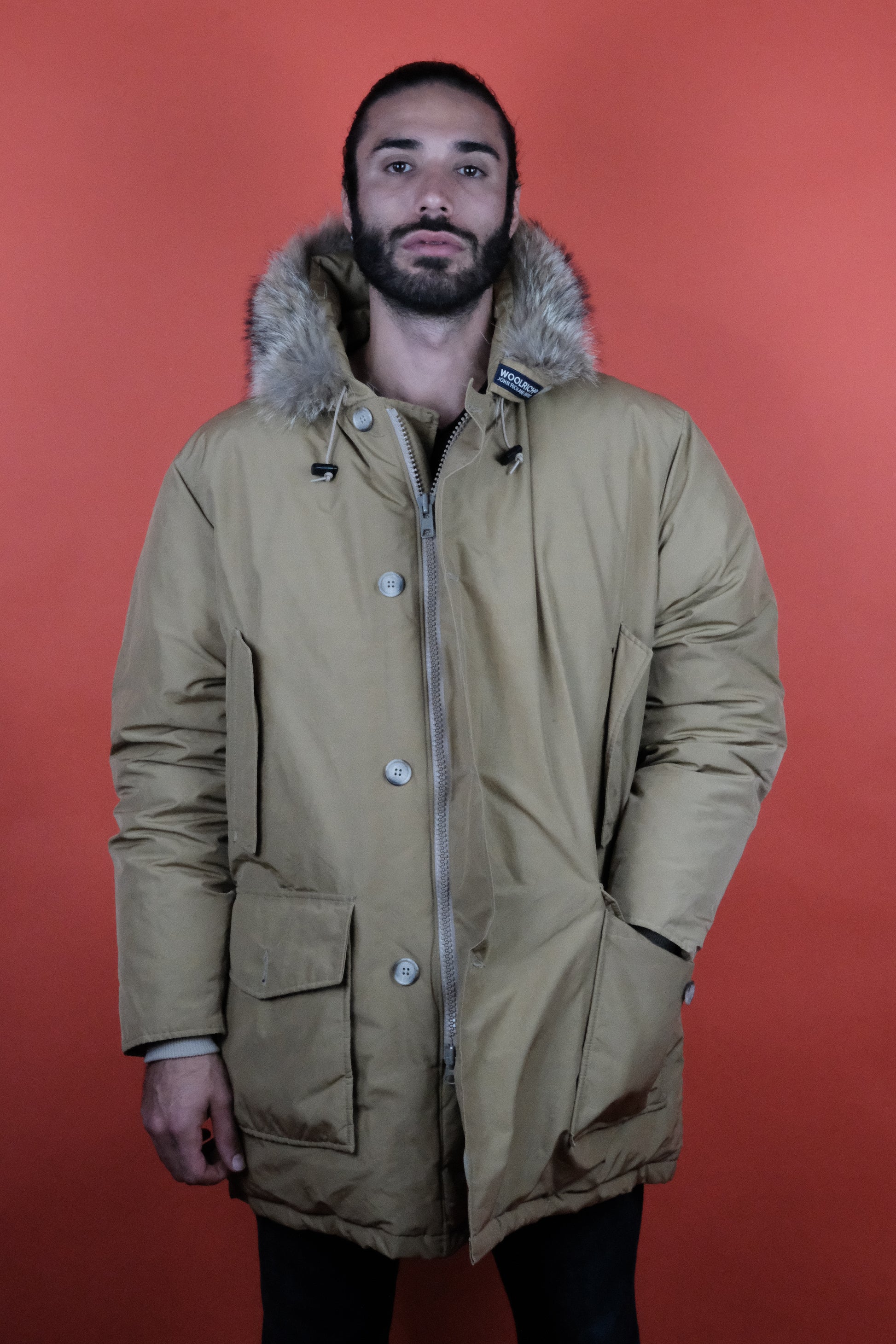 Woolrich Arctic Parka Beige 'XL' Vintage Store