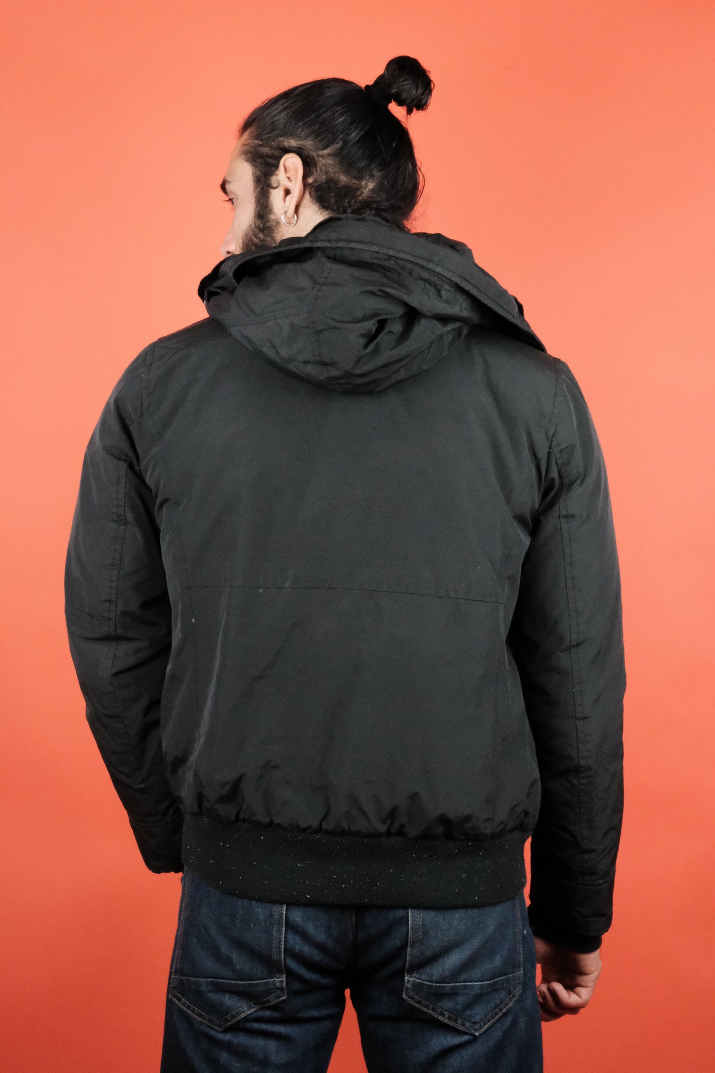 Woolrich Down Bomber Jacket w/ Hood 'M' - vintage clothing clochard92.com