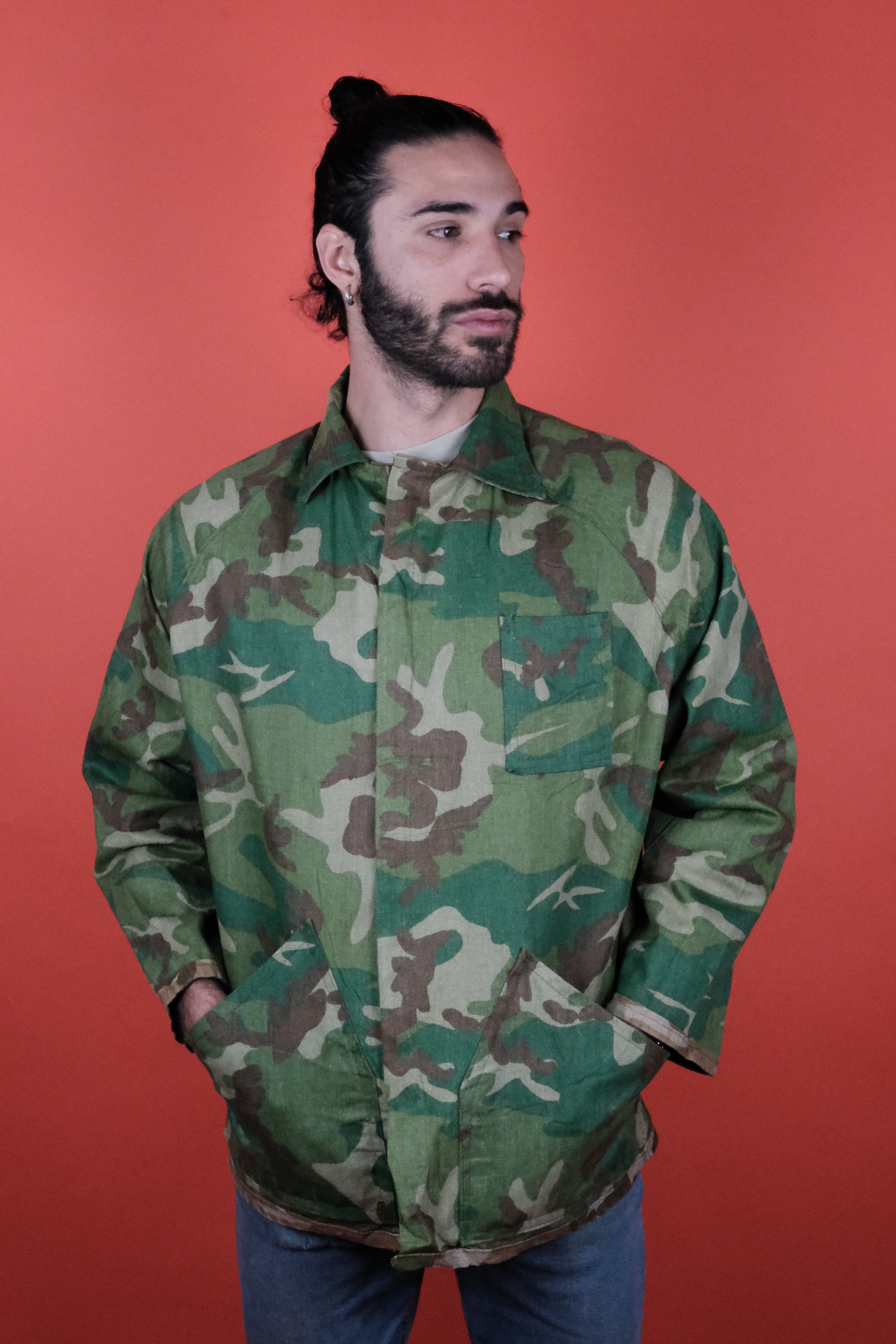 Retro Ranger Jacket Ranger Hunting Jacket Reversible Camo