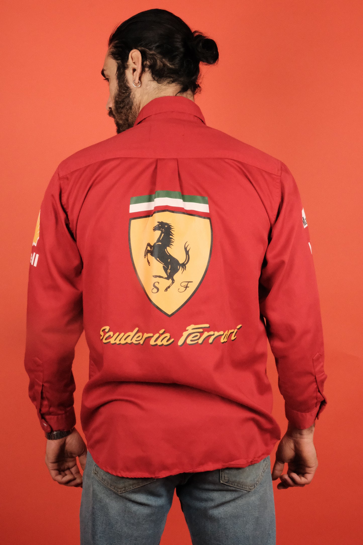 Ferrari Utility Red Shirt - vintage clothing clochard92.com