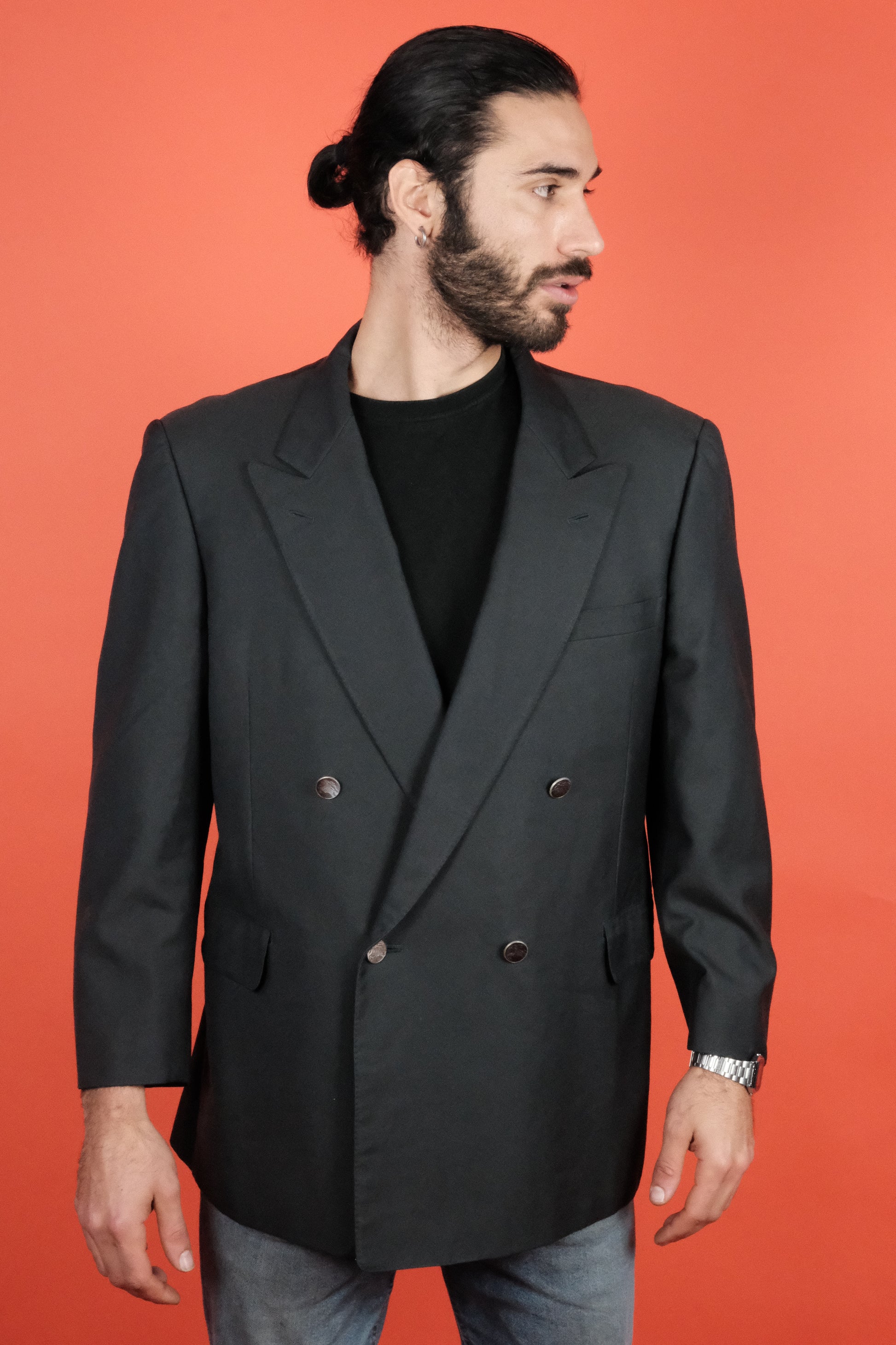 Burberrys' Prestige Collection Double Breasted Suit Jacket 'L' - vintage clothing clochard92.com