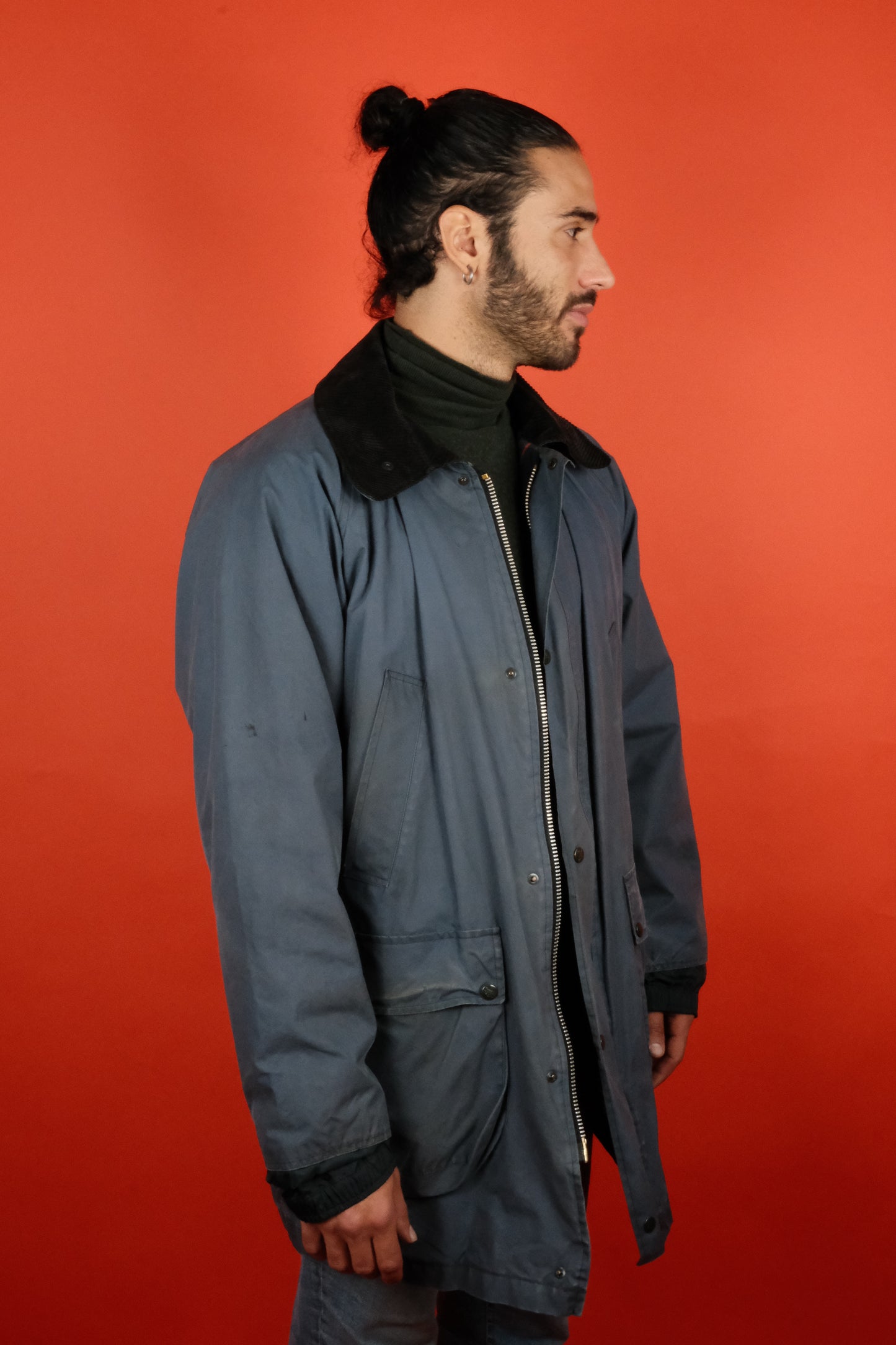 Burberrys Wax Blue Jacket - vintage clothing clochard92.com