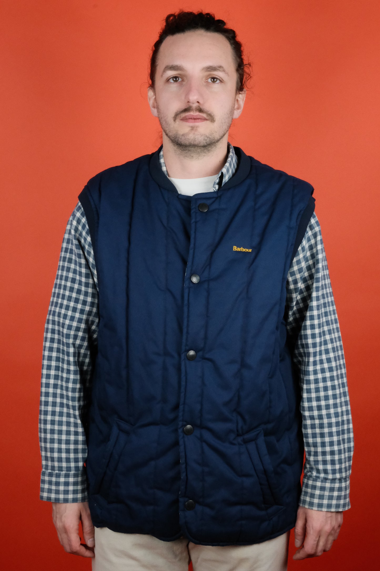 Barbour Vest Blue  - vintage clothing clochard92.com