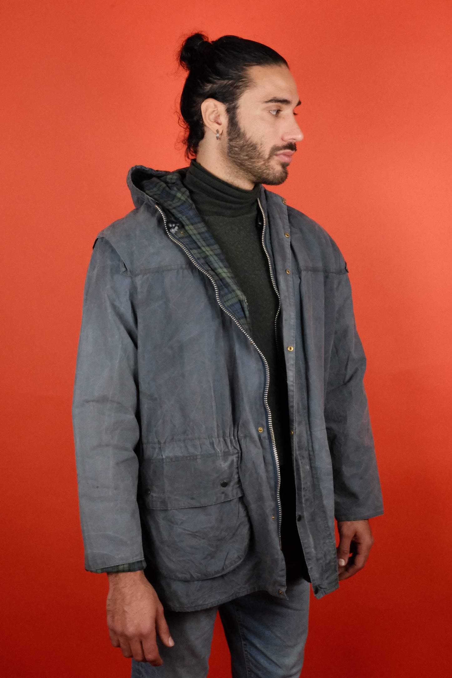 Barbour Durham Blue C46/117  - vintage clothing clochard92.com