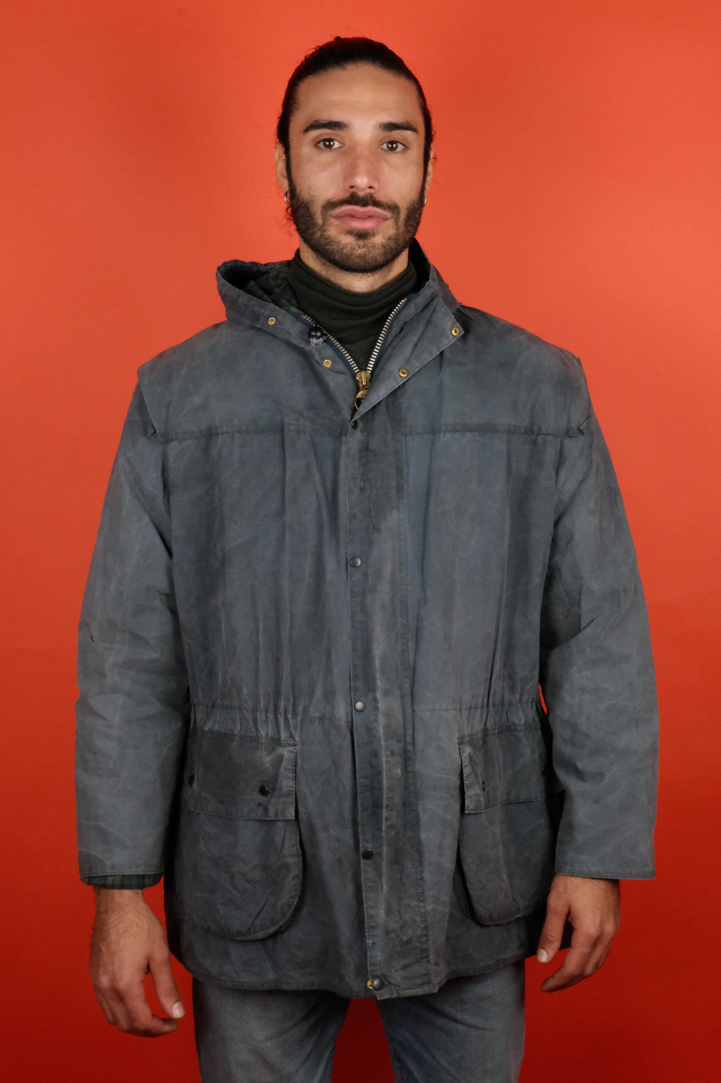 Barbour Durham Blue C46/117  - vintage clothing clochard92.com